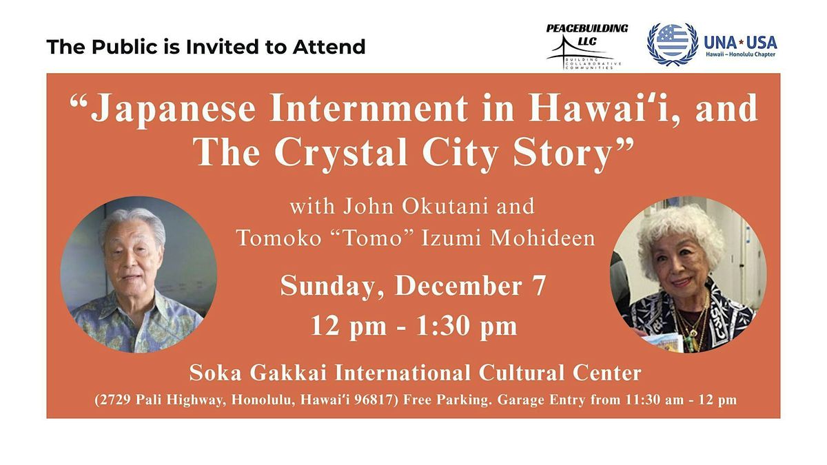 Japanese Internment in Hawai\u02bbi and The Crystal City Story