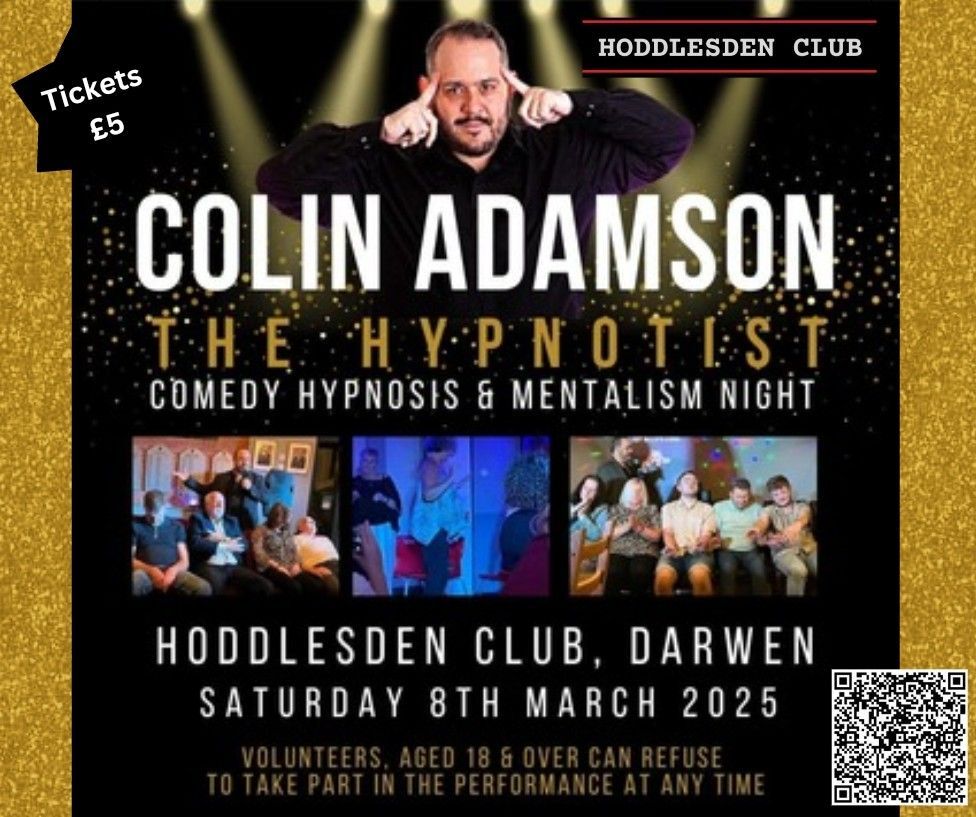 Colin Adamson - The Hypnotist, comedy hypnosis & mentalism night