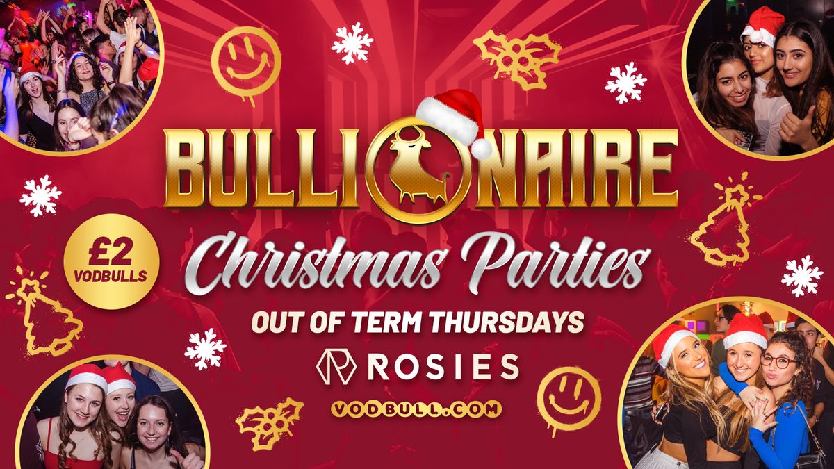 \ud83e\udde1 Bullionaire\u2122\ufe0f Thursdays at Rosies by Vodbull BOXING DAY SPECIAL \u2b50\ufe0f26\/12