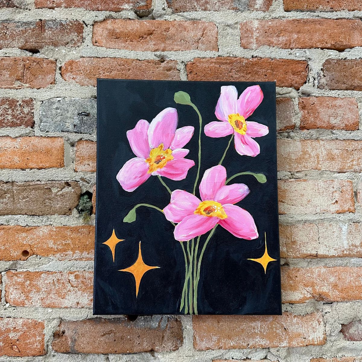 Cosmic Blooms Paint Class 