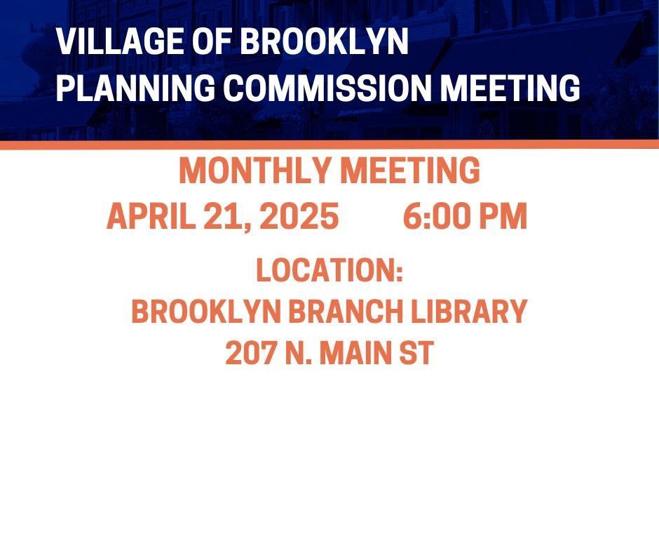 April Monthly Planning Commission Meeting