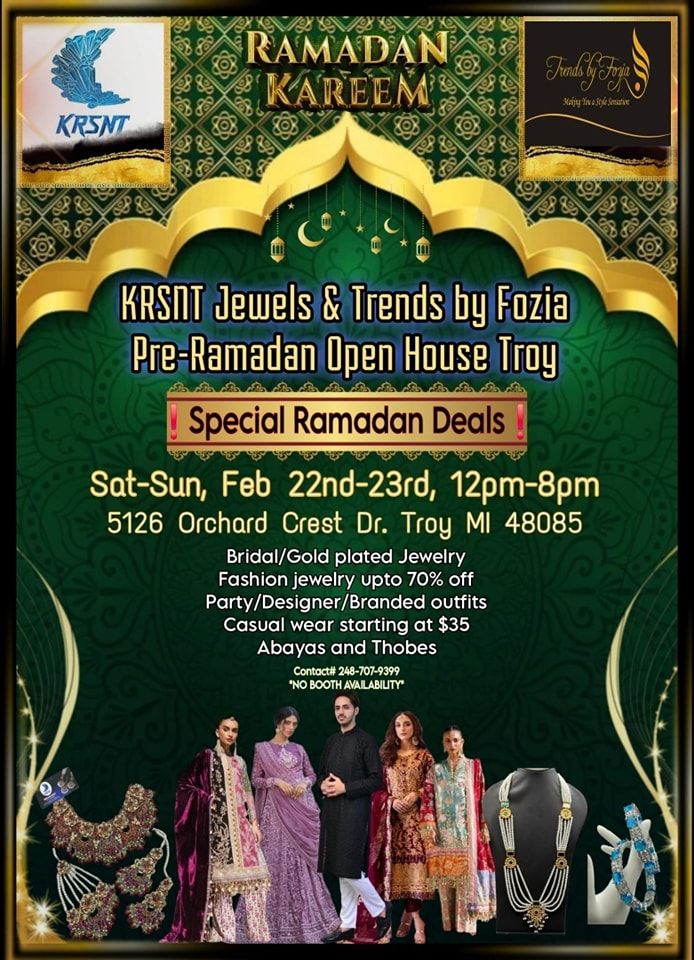 Trends by Fozia & KRSNT Jewels Pre-Ramadan Open House