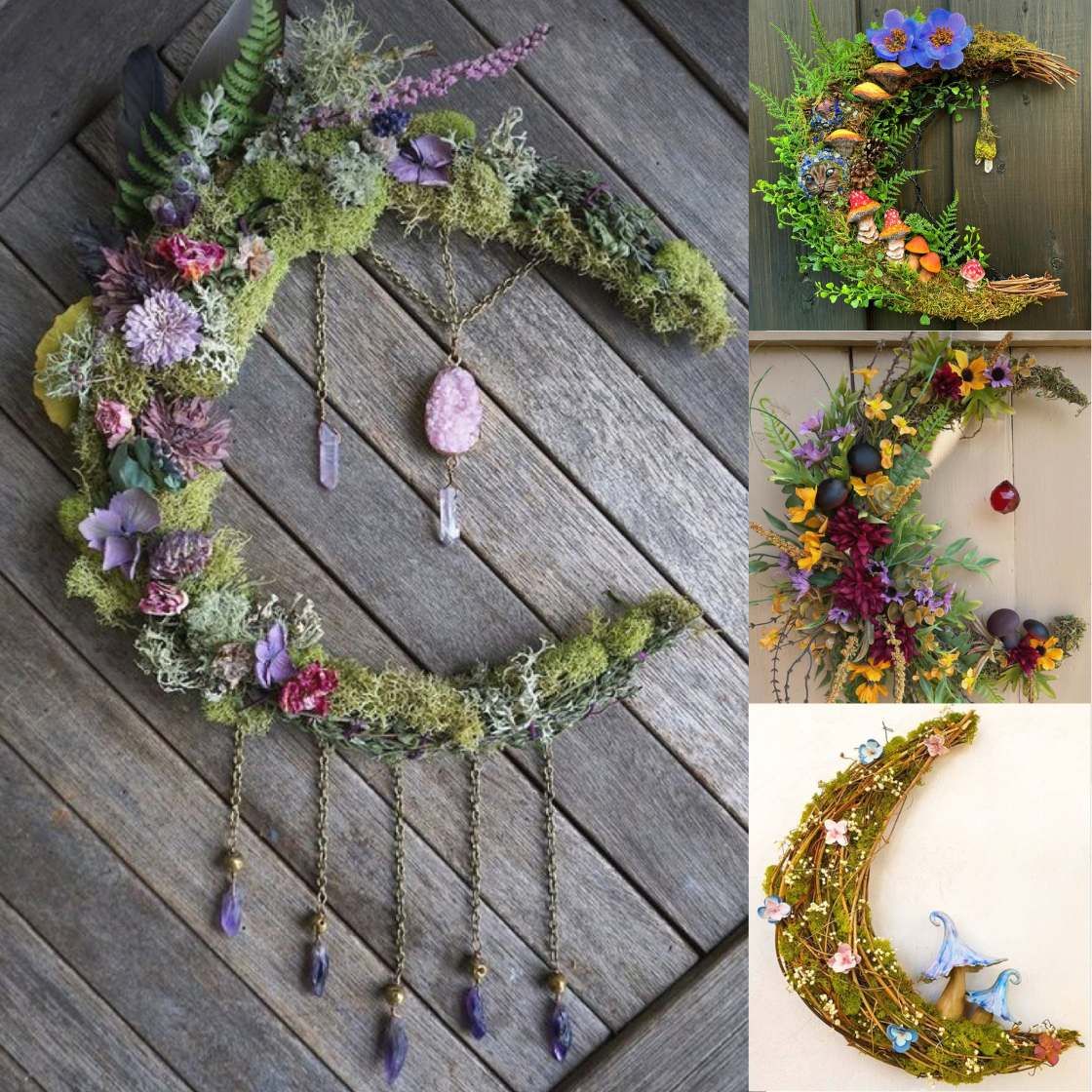 1\/29\/2025 Lunar New Year Crystal-Adorned Crescent Moon Wreath Workshop