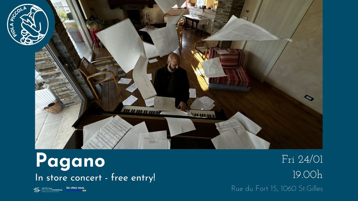 Pagano in store concert - free entry!