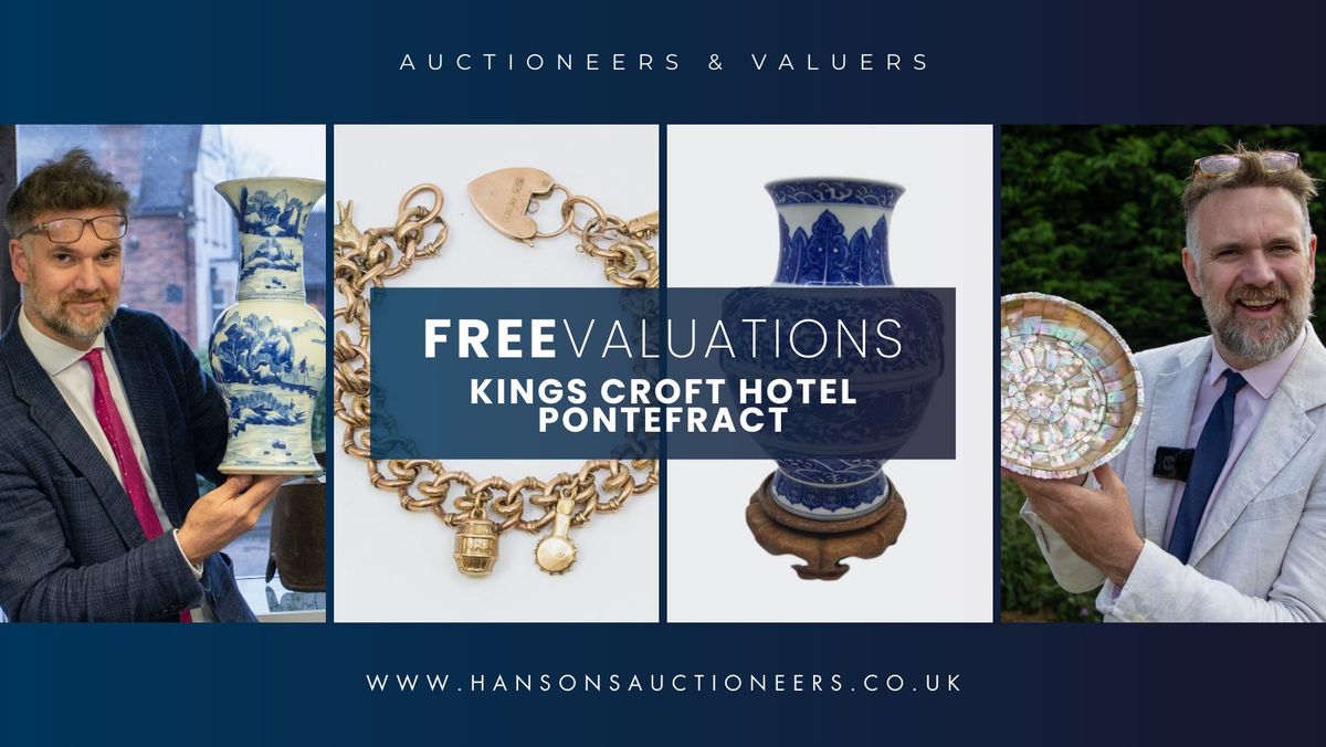 Pontefract Valuation Day with Charles Hanson: Silver, Jewellery, Watches & Antique Valuations