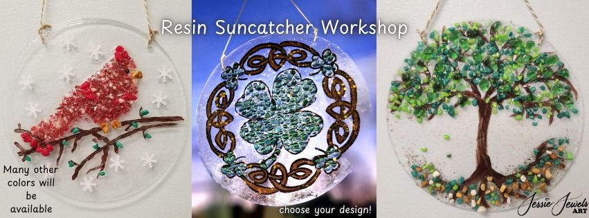 Resin Suncatcher Workshop at Moonstone Art Studio