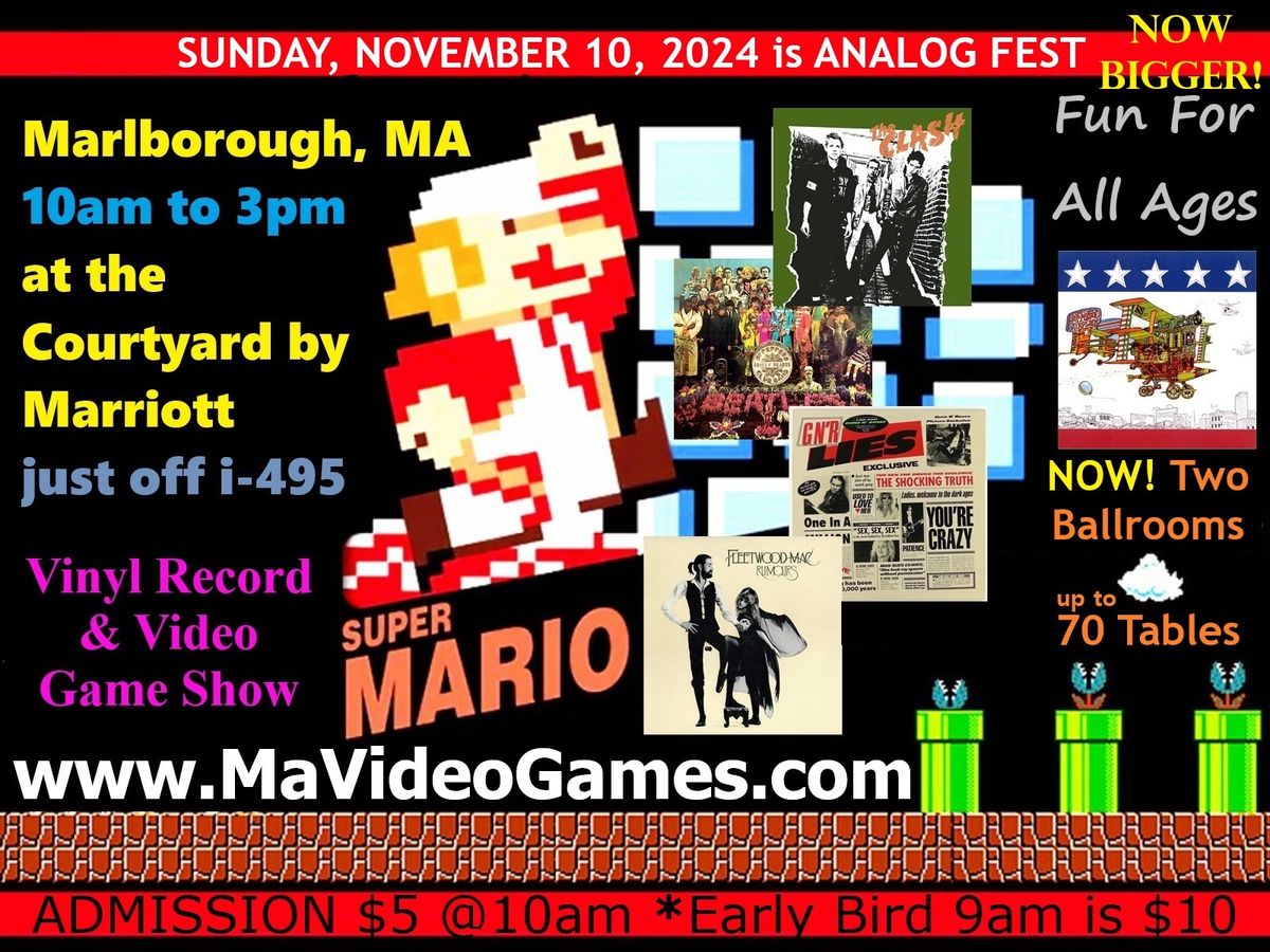 Analog Fest - Video Games & Vinyl Record Show