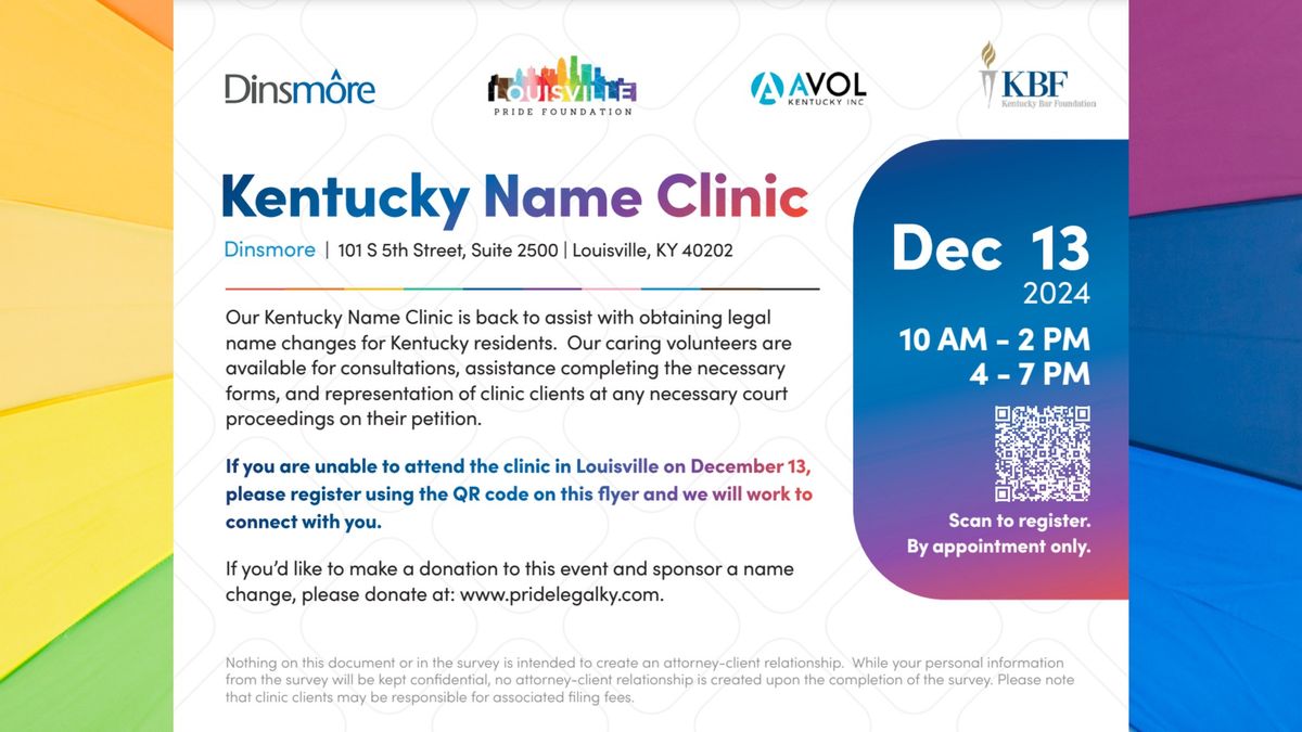 Kentucky Name Change Clinic