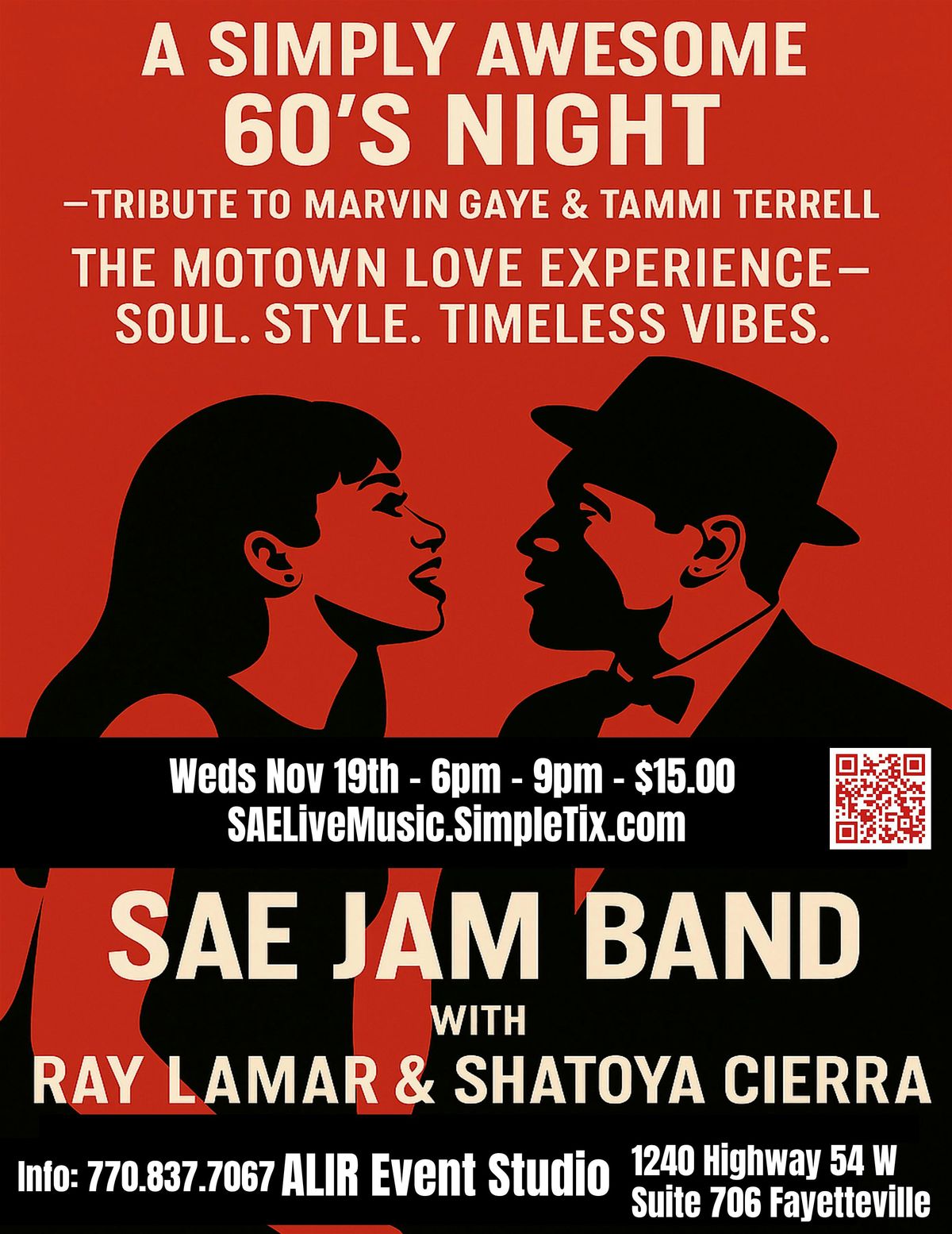\u201c60\u2019s Night Tribute\u201d \u2014 A Motown Soul Tribute Marvin Gaye  & Tammi Terrell