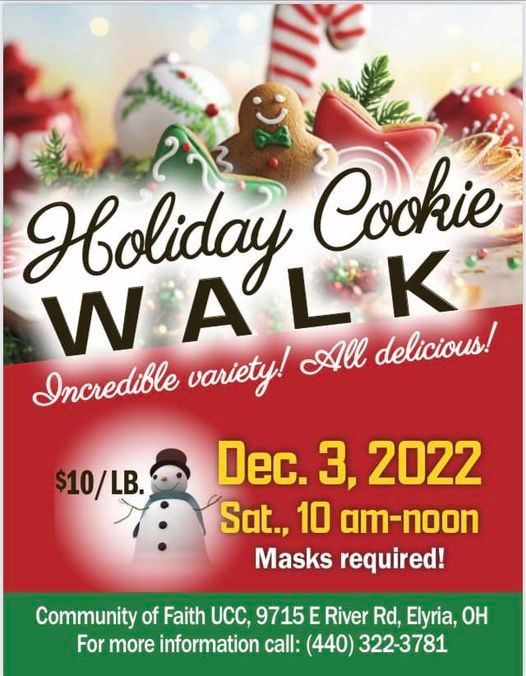 Holiday Cookie Walk, Community of Faith UCC, Elyria, 3 December 2022