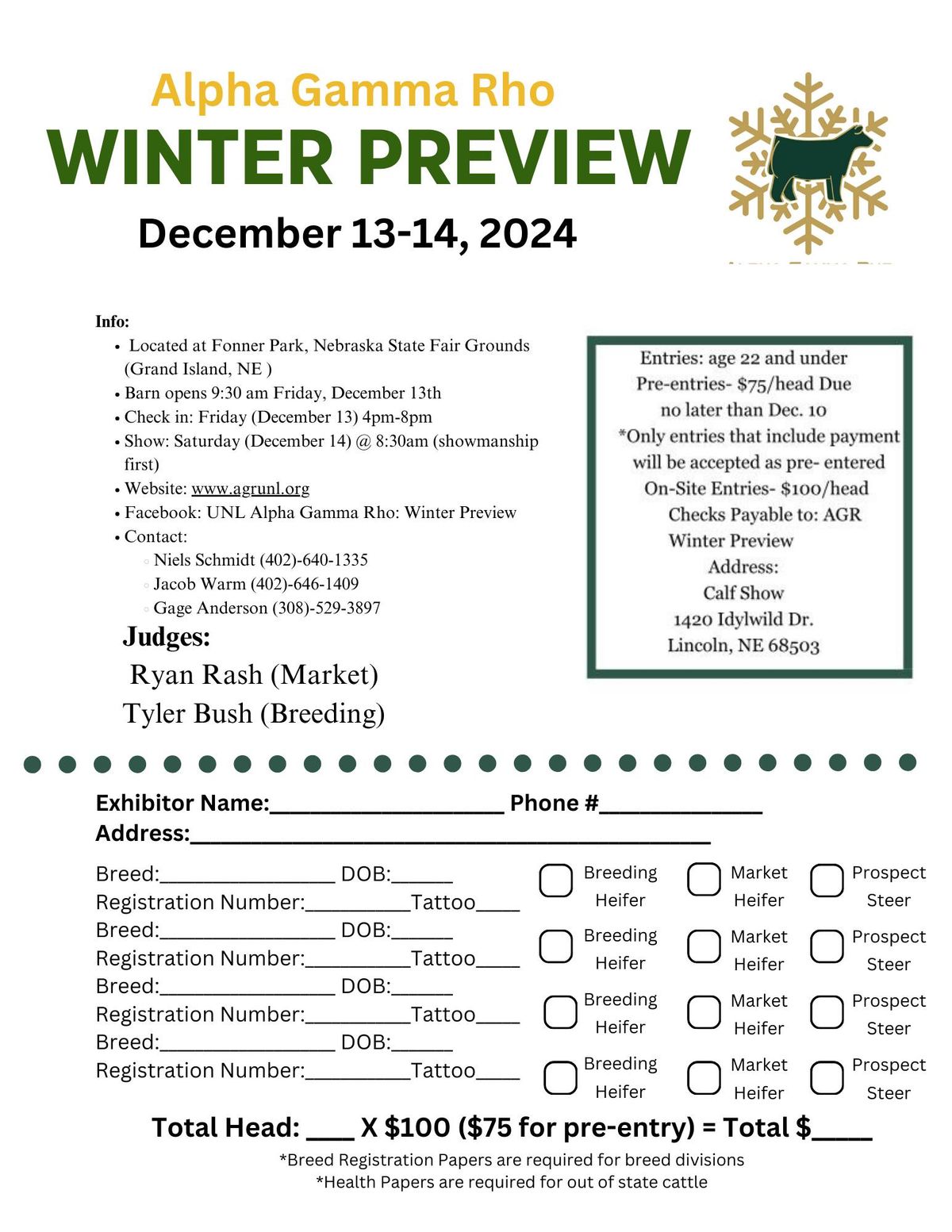 Alpha Gamma Rho Winter Preview