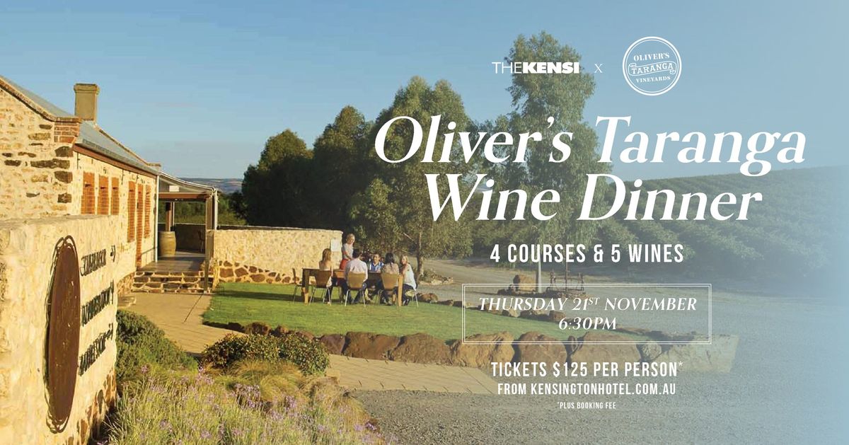 Oliver's Taranga Wine Dinner