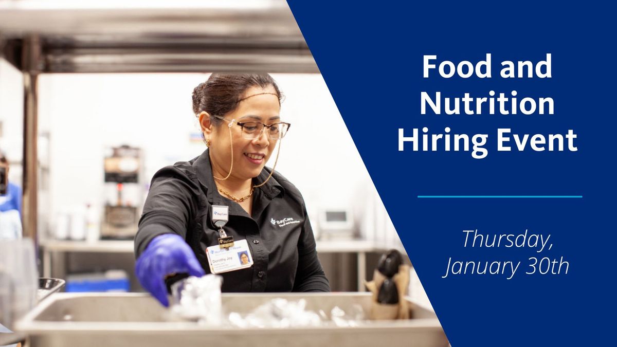 Food and Nutrition Hiring Event