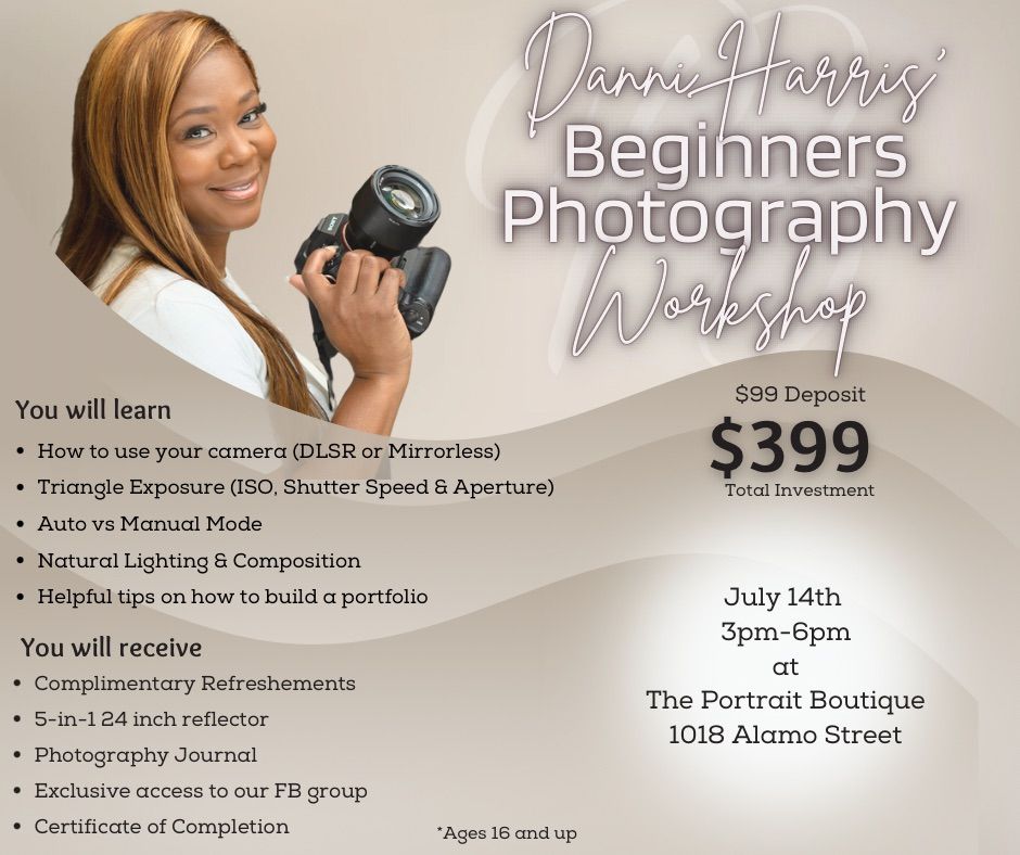 Unlock Your Creativity - Introductory Photography Class