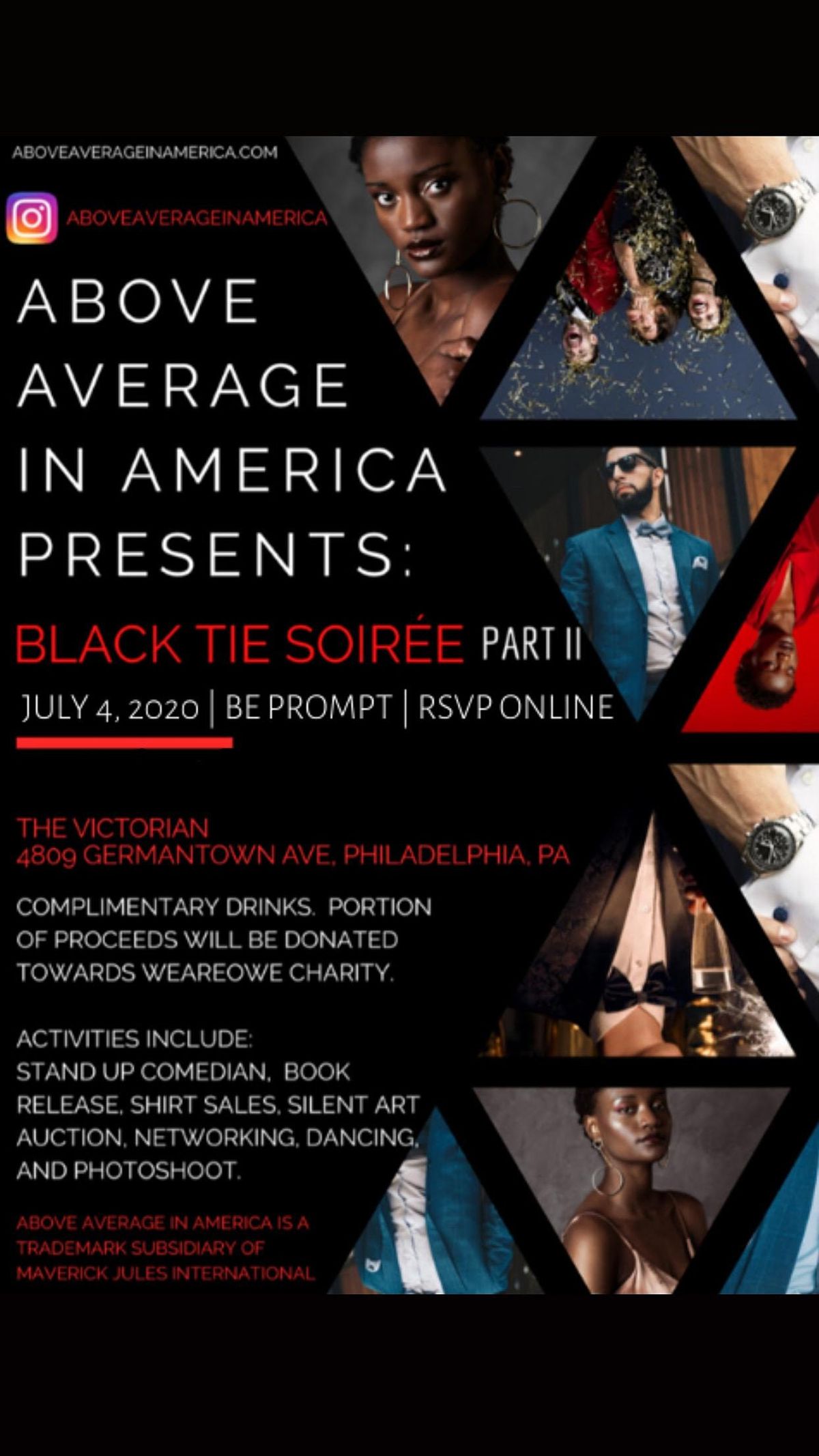 Above Average in America: Black Tie Soiree