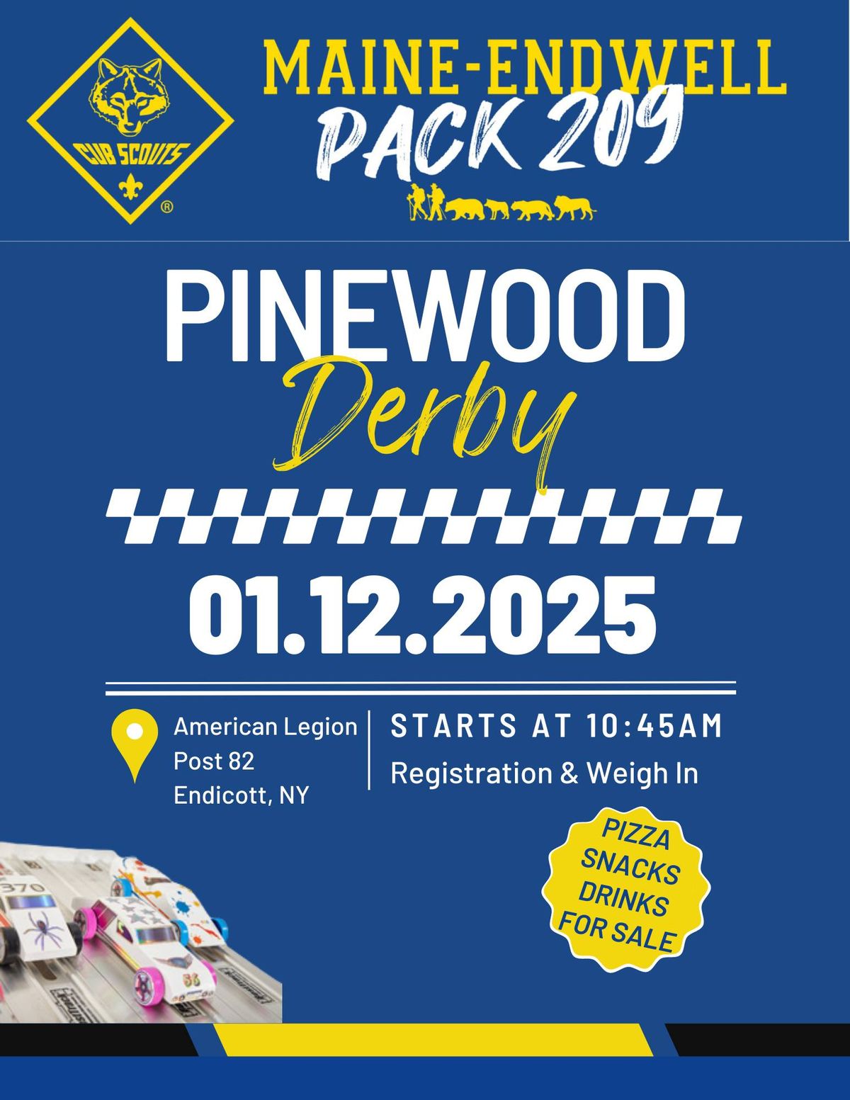 Pack 209 Pinewood Derby