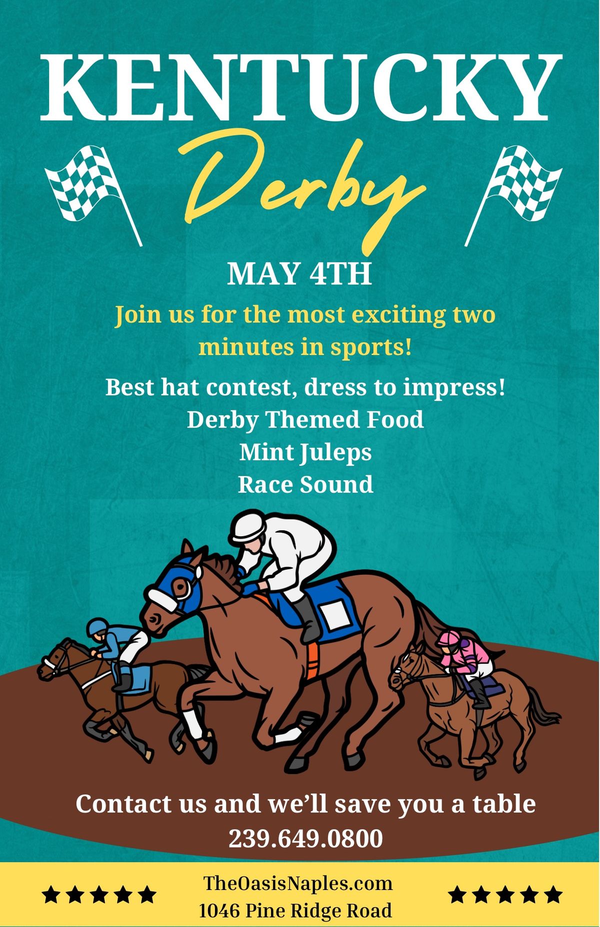 Kentucky Derby Party @ The Oasis