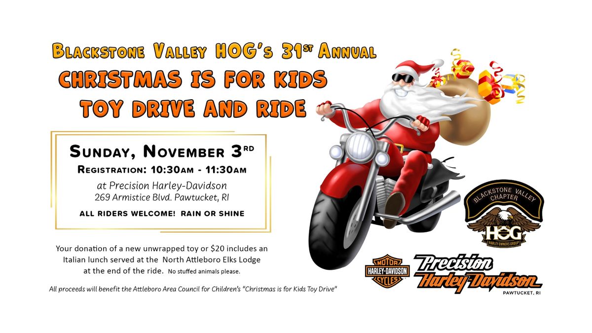 BV H.O.G. 31st Annual Toy Drive and Ride