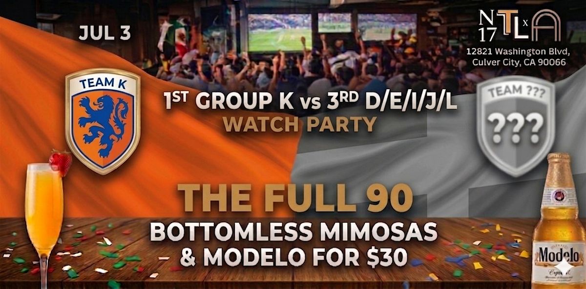 \u26bd 1st Group K vs 3rd D\/E\/I\/J\/L Watch Party \u2014 World Cup 2026 | N17 The Lane