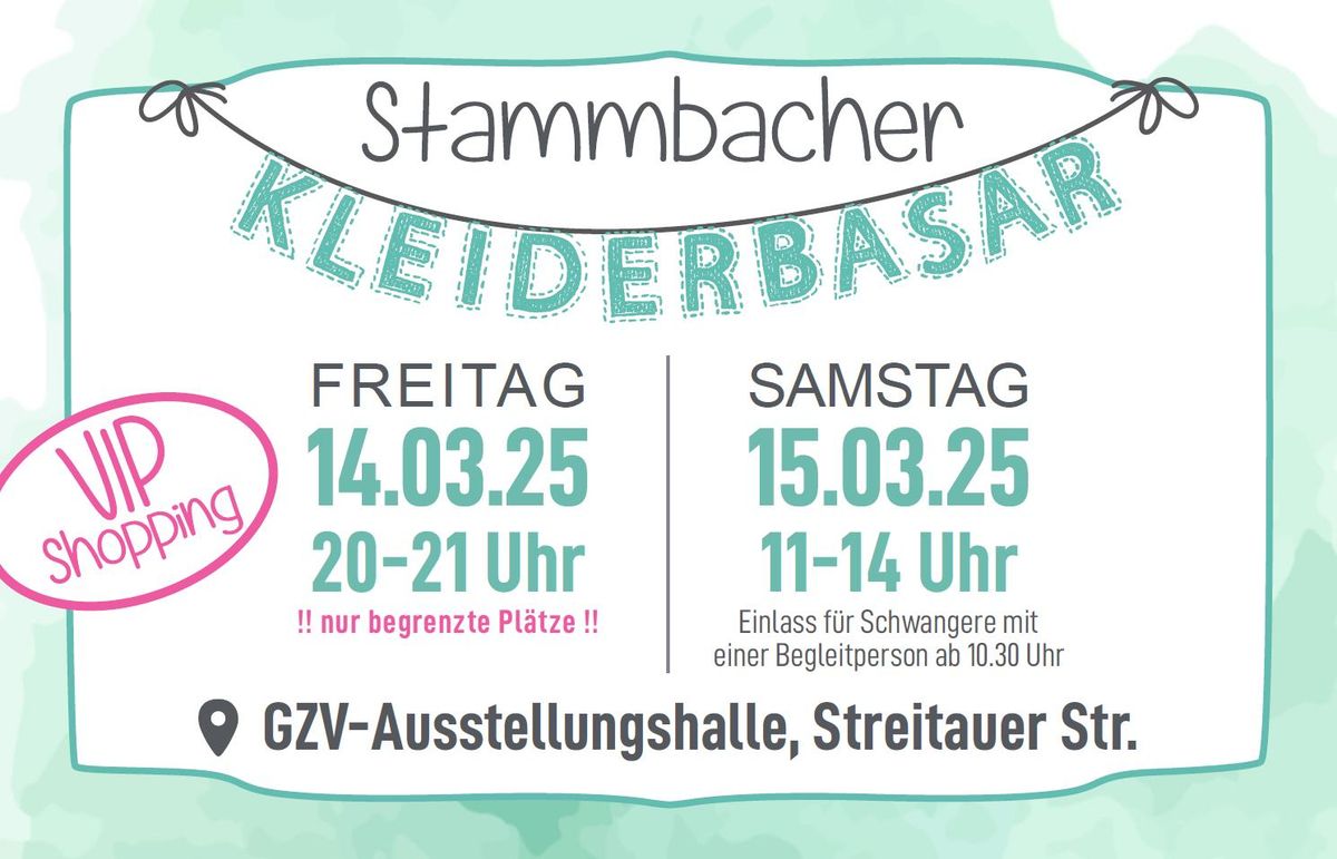 Stammbacher Kleiderbasar - \ud83c\udf1fVIP-Shopping\ud83c\udf1f 