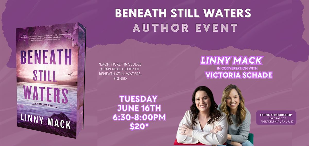 Author Event: Beneath Still Waters by Linny Mack at Cupid's Bookshop