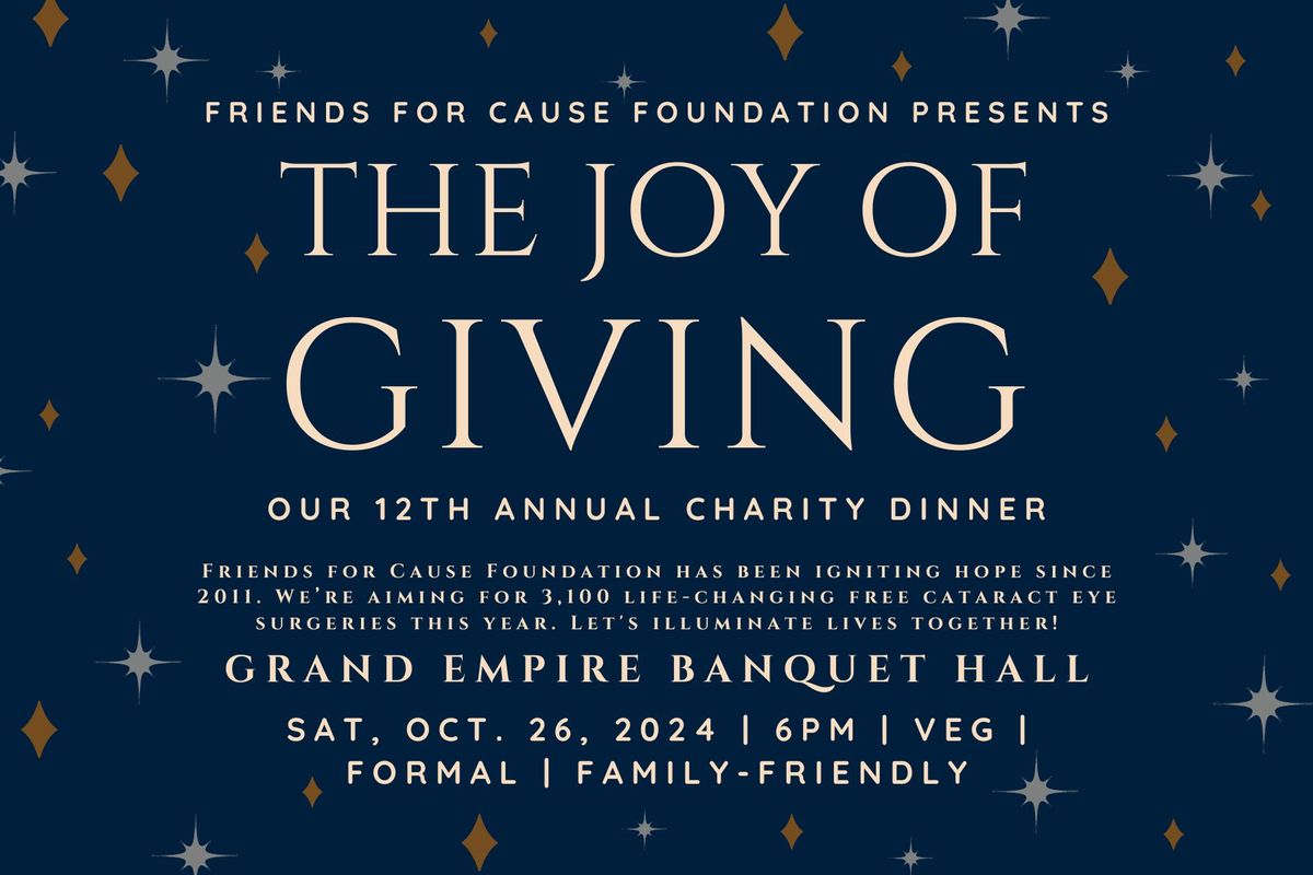 The Joy of Giving | Annual Charity Dinner