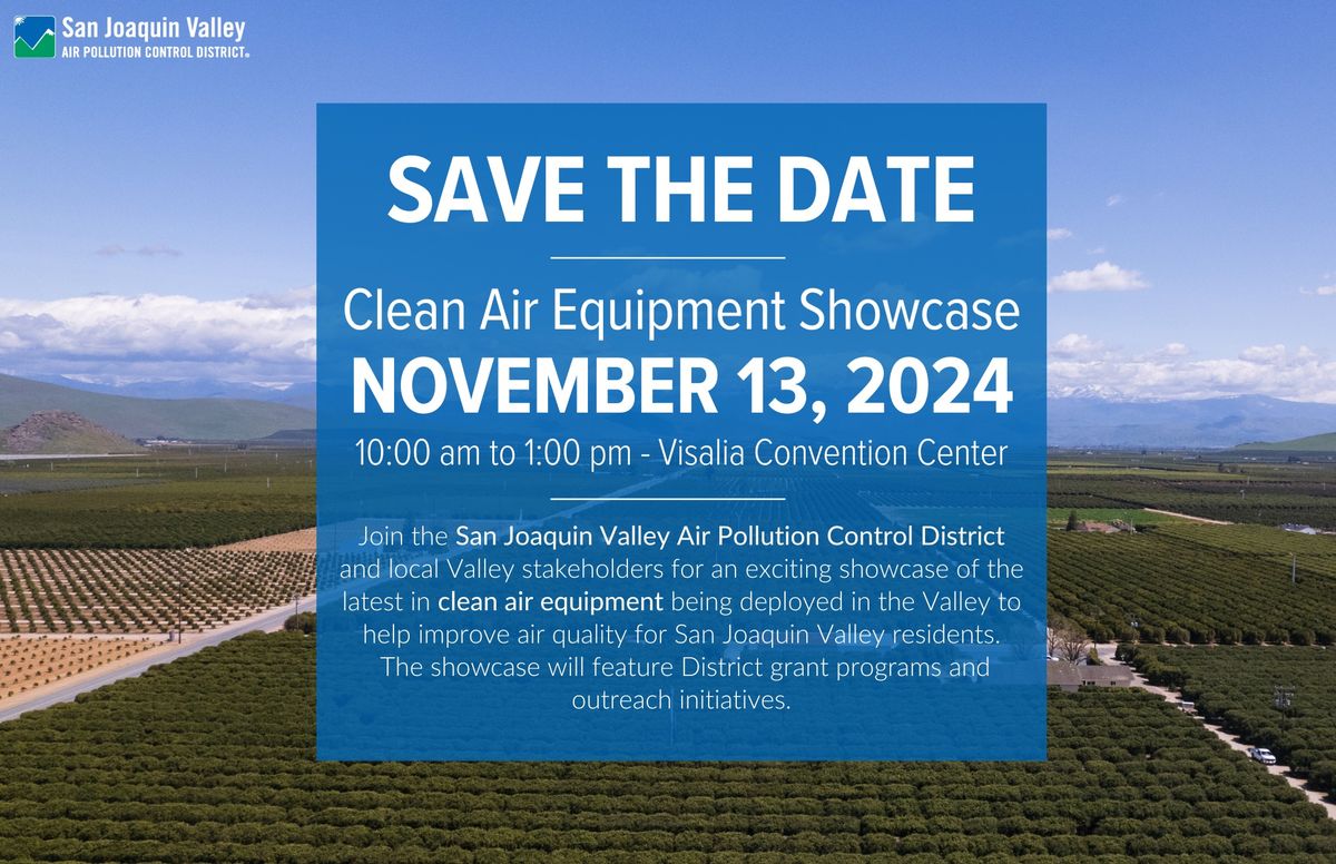 Clean Air Equipment Showcase:  Celebrating Air Quality Innovation in the Valley