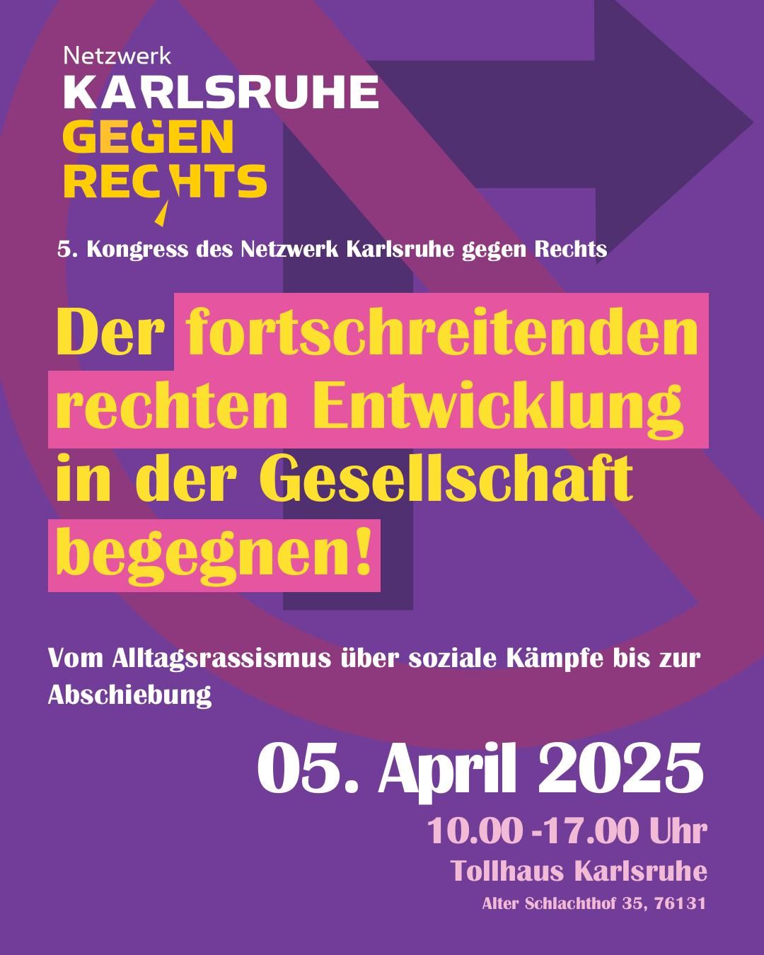 5.Kongress des Netzwerks Karlsruhe gegen Rechts