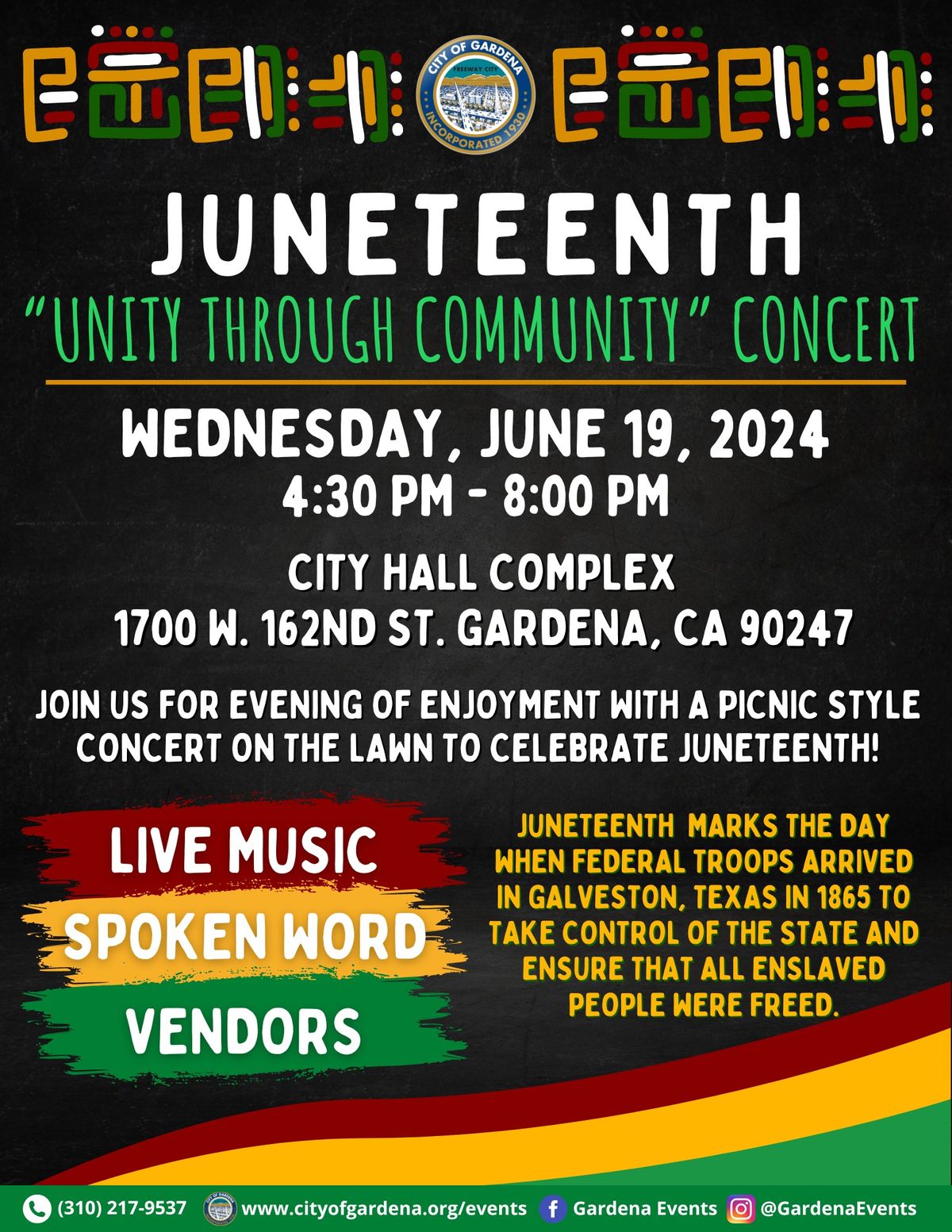 Juneteenth "Unity Through Community" Concert