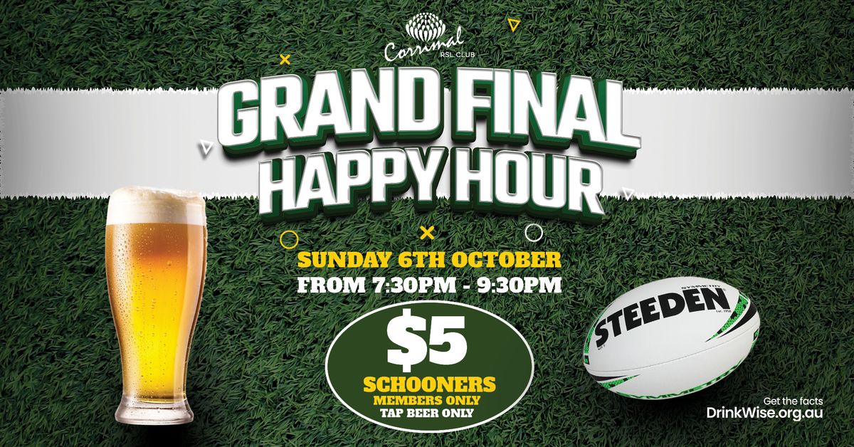 Grand Final Happy Hour