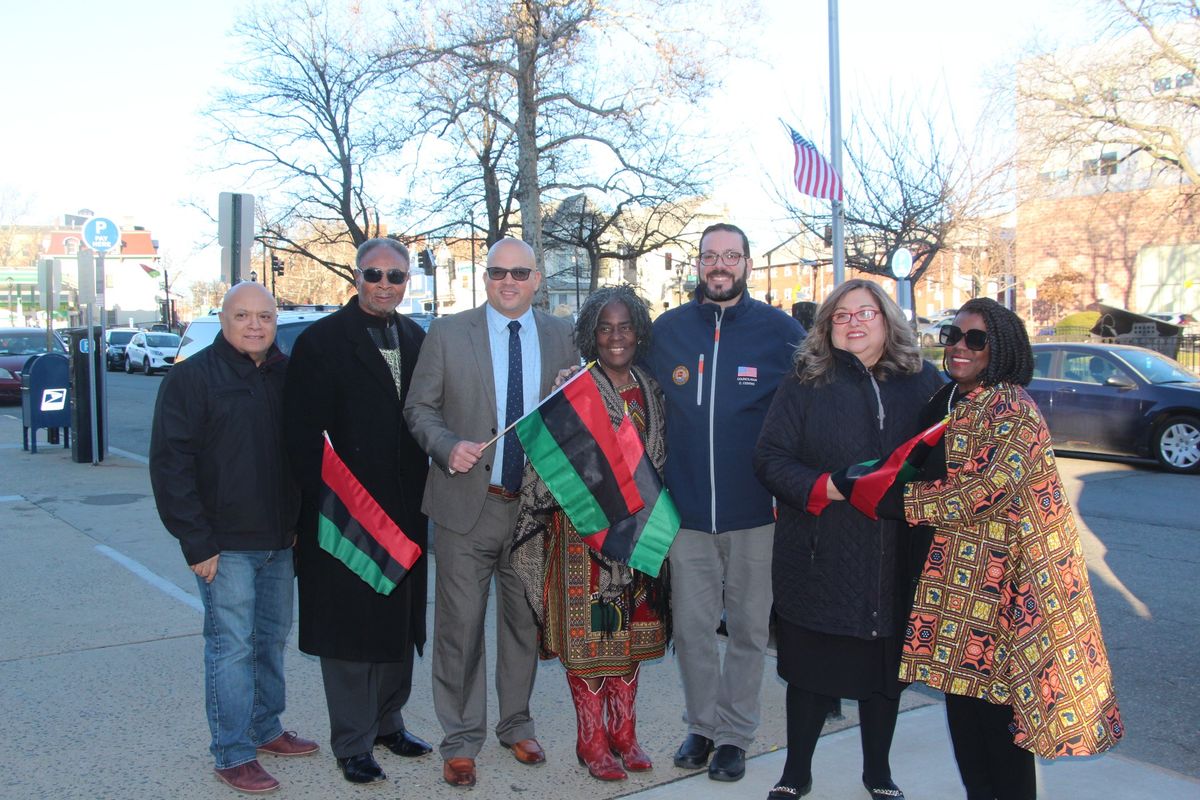 African American Flag Raising