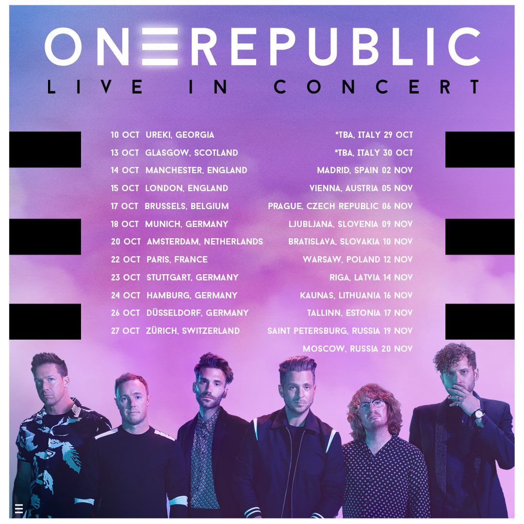 OneRepublic Prague Tickets