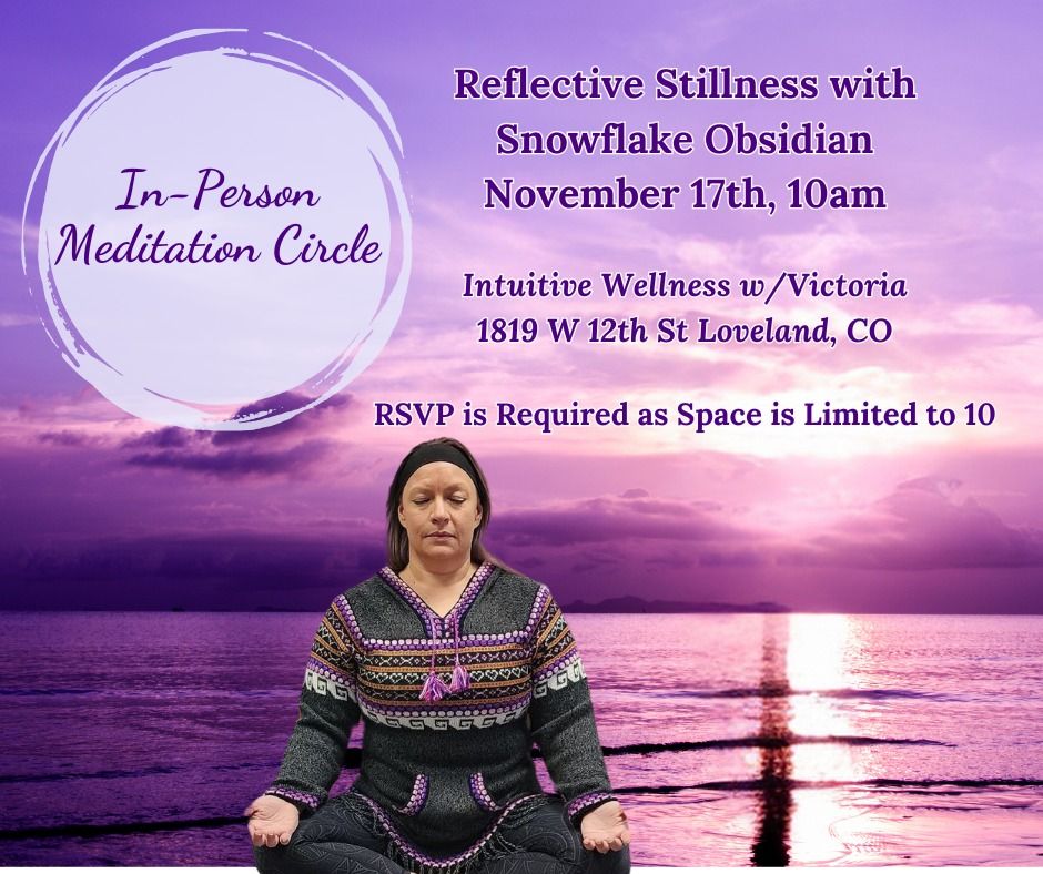 Meditation Circle: Reflective Stillness with Snowflake Obsidian