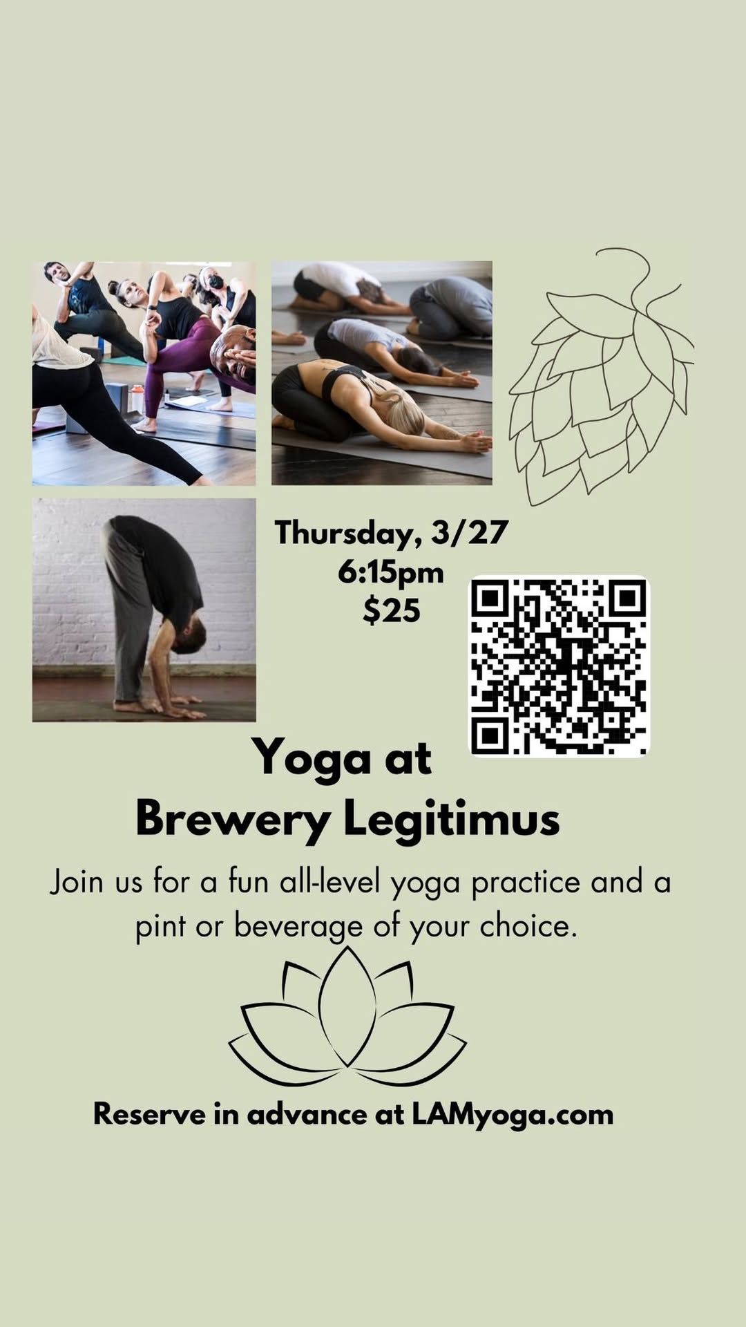 Yoga at Brewery Legitimus