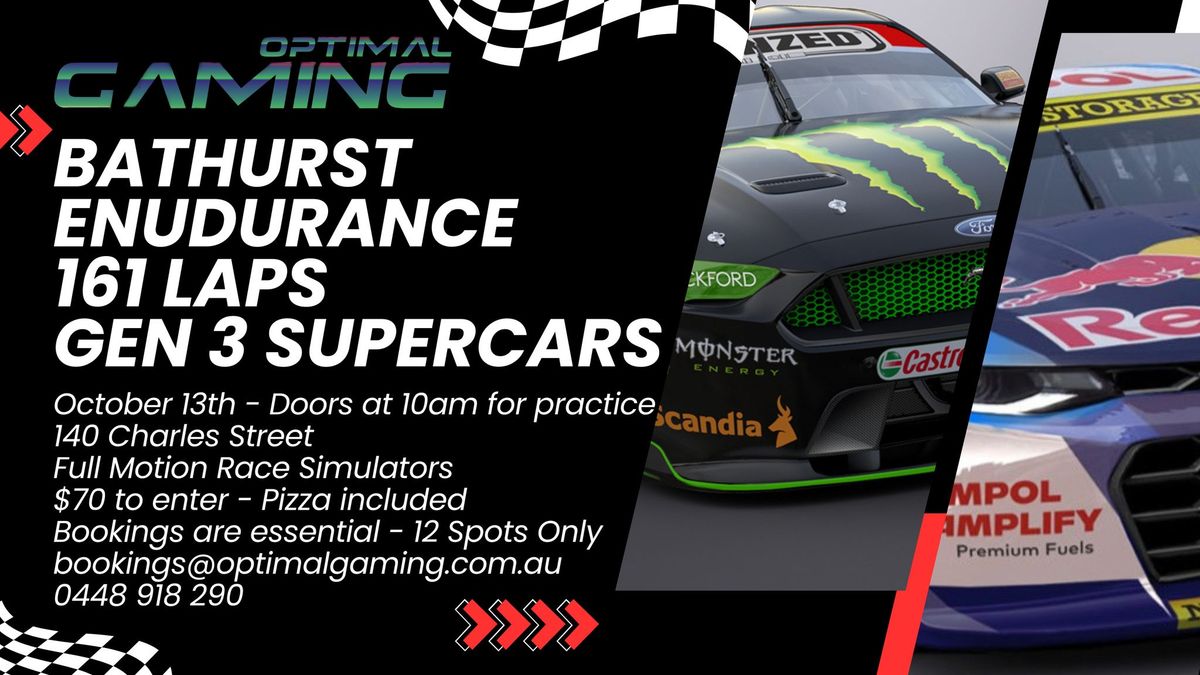 Optimal Gaming Full Bathurst Endurance Race - Sunday 13th October