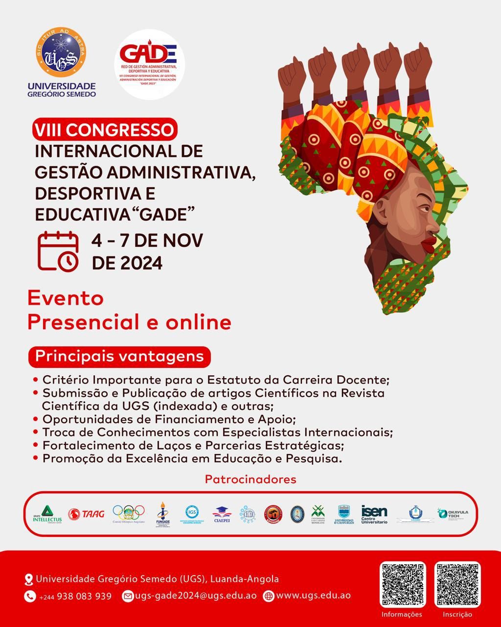 VIII CONGRESSO INTERNACIONAL DE GEST\u00c3O, ADMINISTRA\u00c7\u00c3O DESPORTIVA E EDUCA\u00c7\u00c3O \u201cGADE 2024\u201d