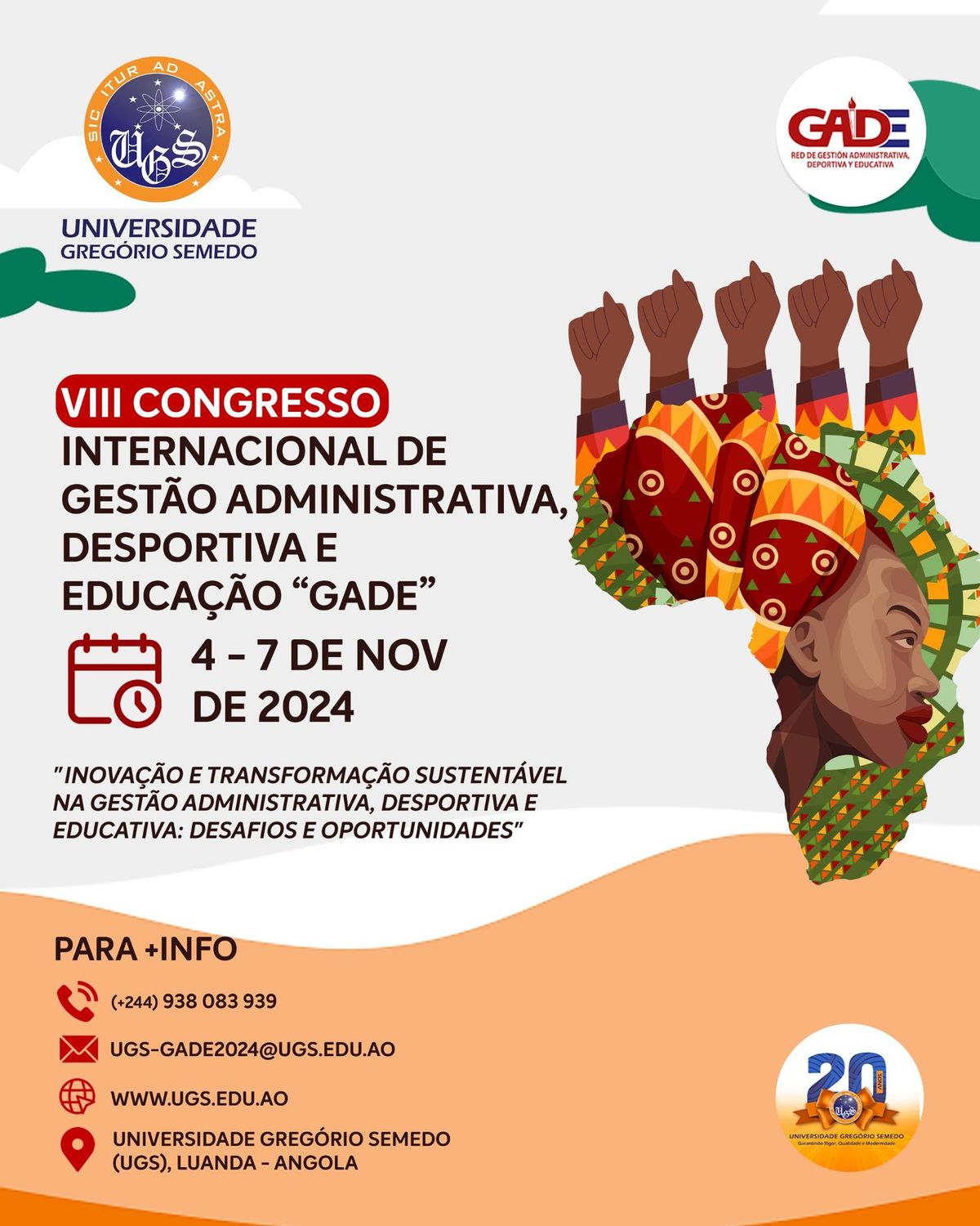 VIII CONGRESSO INTERNACIONAL DE GEST\u00c3O, ADMINISTRA\u00c7\u00c3O DESPORTIVA E EDUCA\u00c7\u00c3O \u201cGADE 2024\u201d