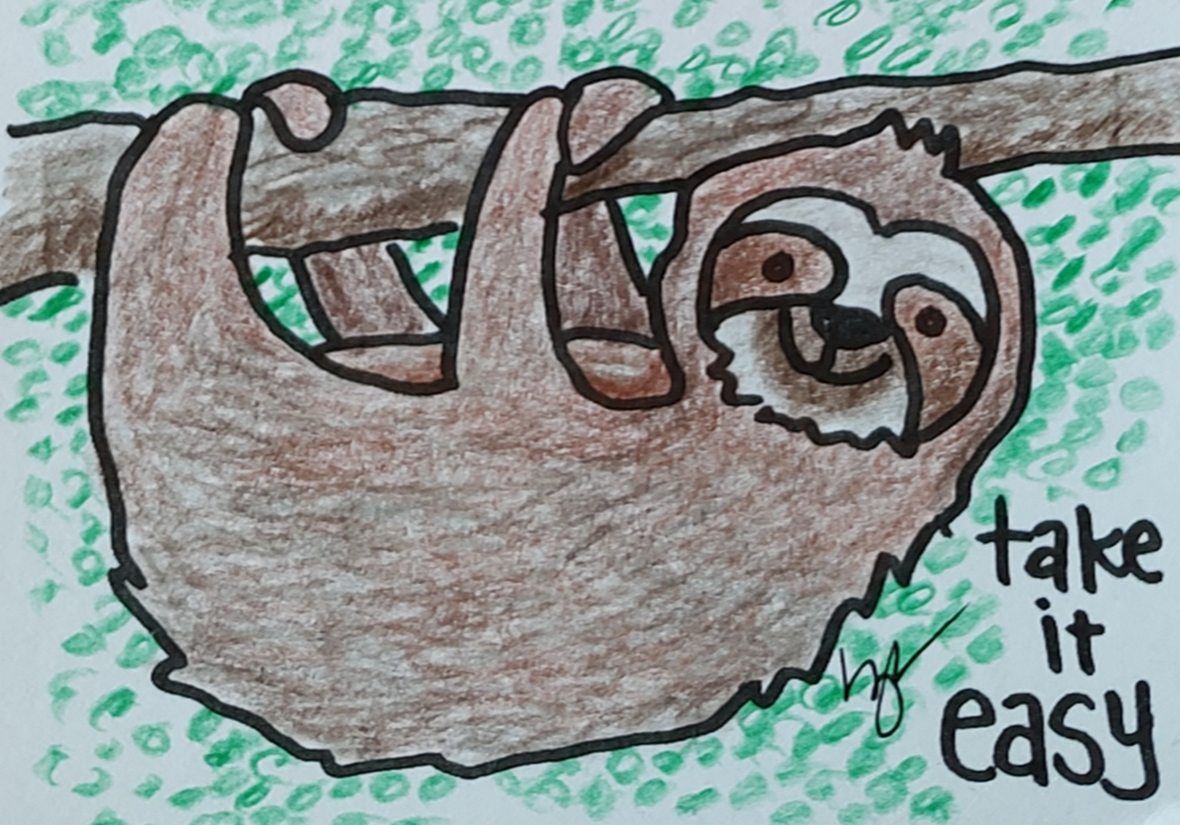 Kids' Canvas Class - Sloth