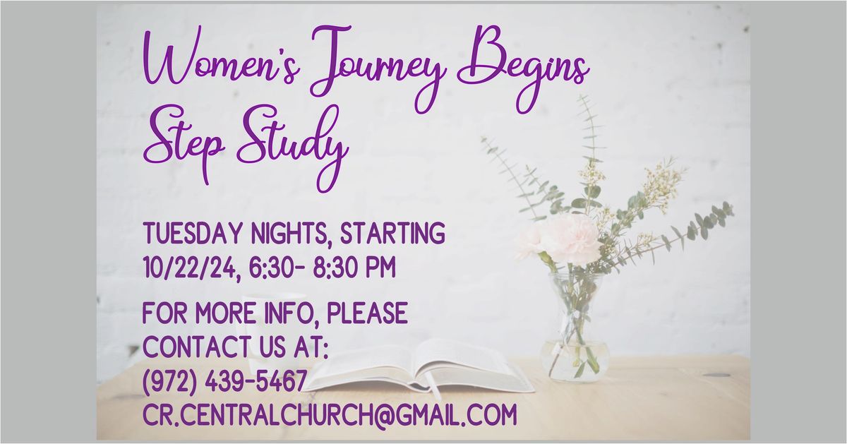 Women's Journey Begins Step Study 