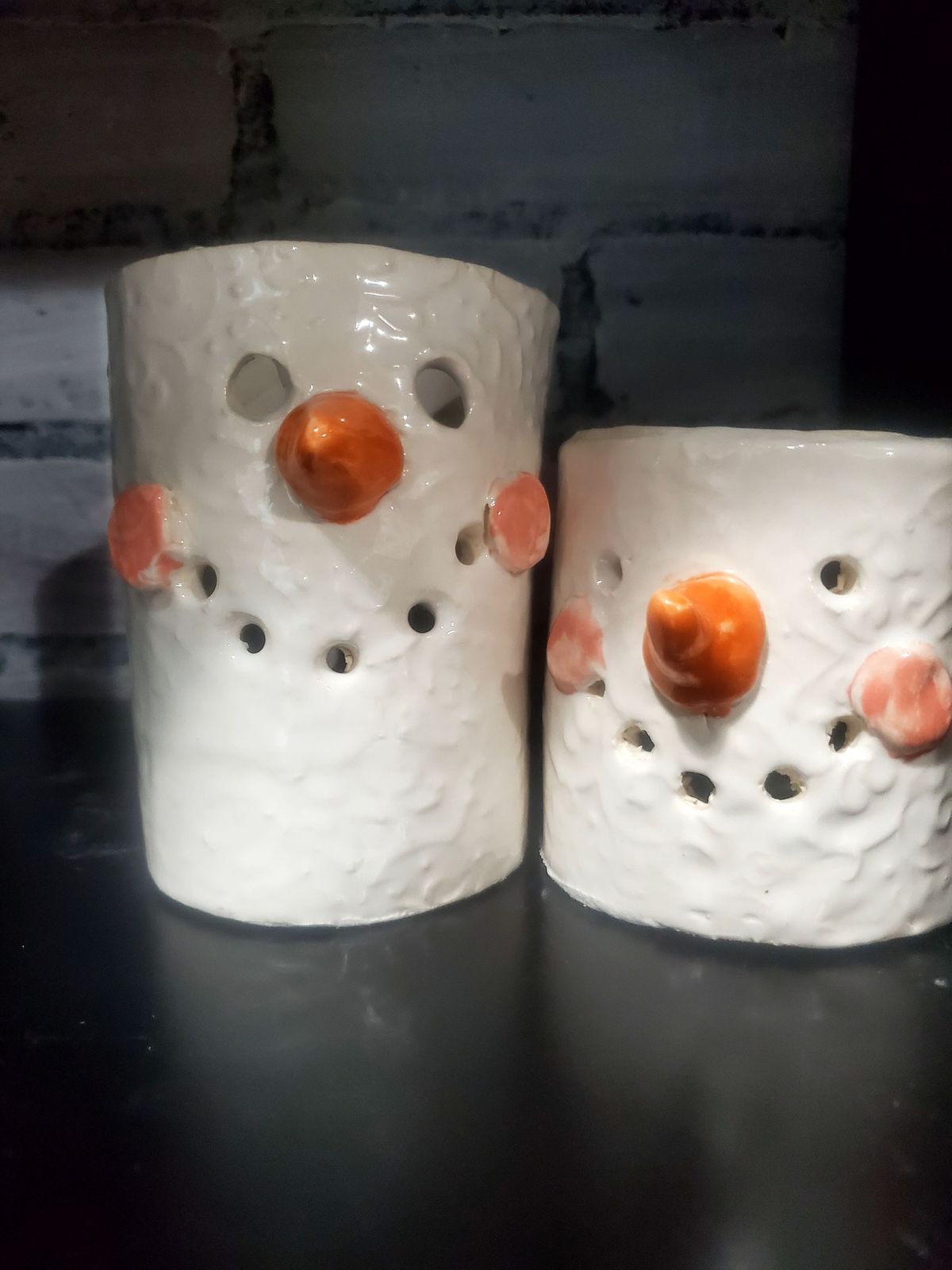 October 10th Mudslinging Thursday Snowman Lanterns