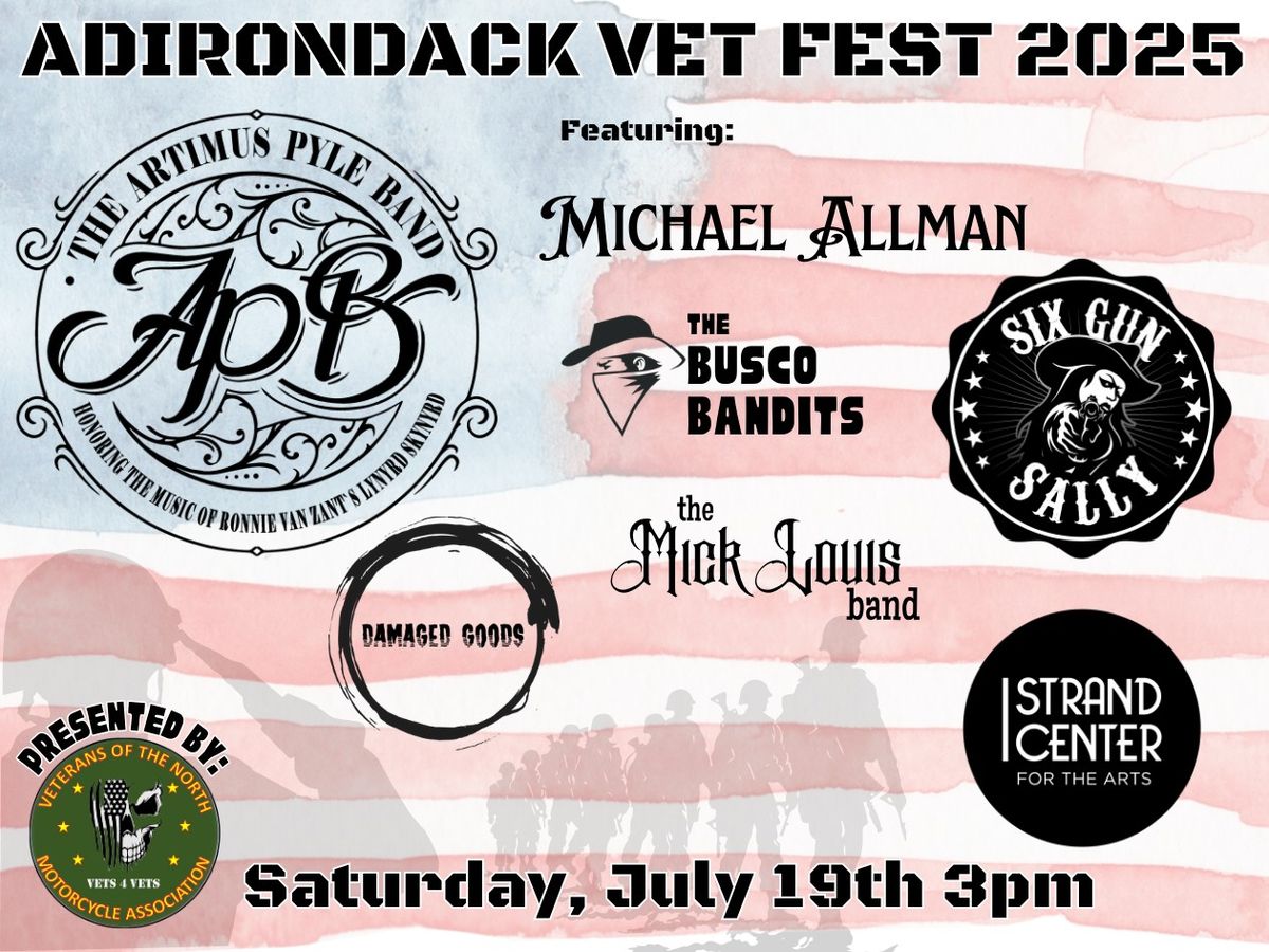 Adirondack Vet Fest 2025 - featuring The Artimus Pyle Band