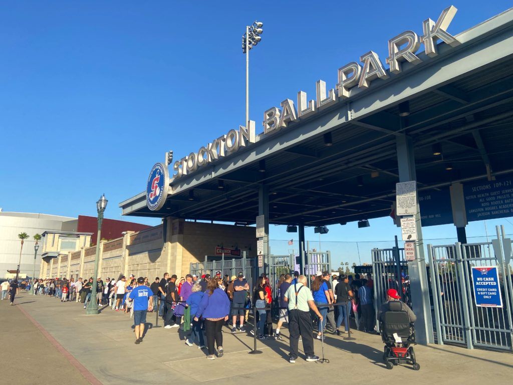 Lake Elsinore Storm at Stockton Ports at Banner Island Ballpark