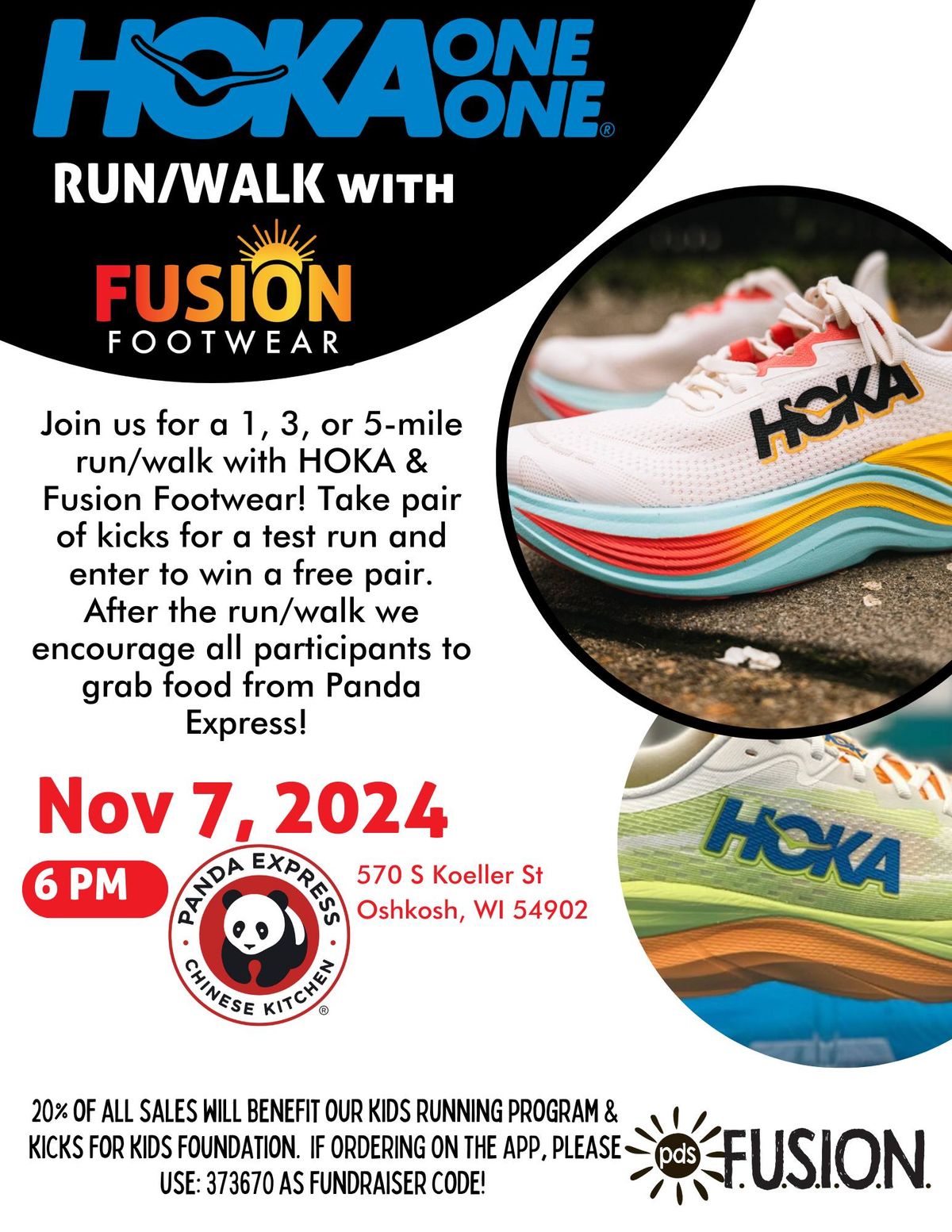 Hoka Run\/Walk & Panda Express Dine & Donate