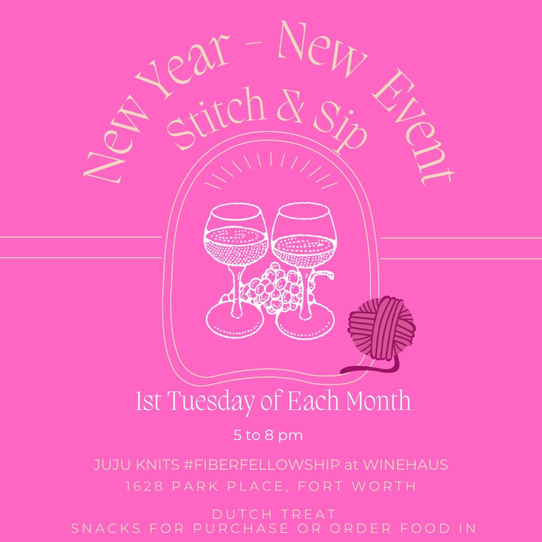 Monthly Stitch & Sip at WineHaus