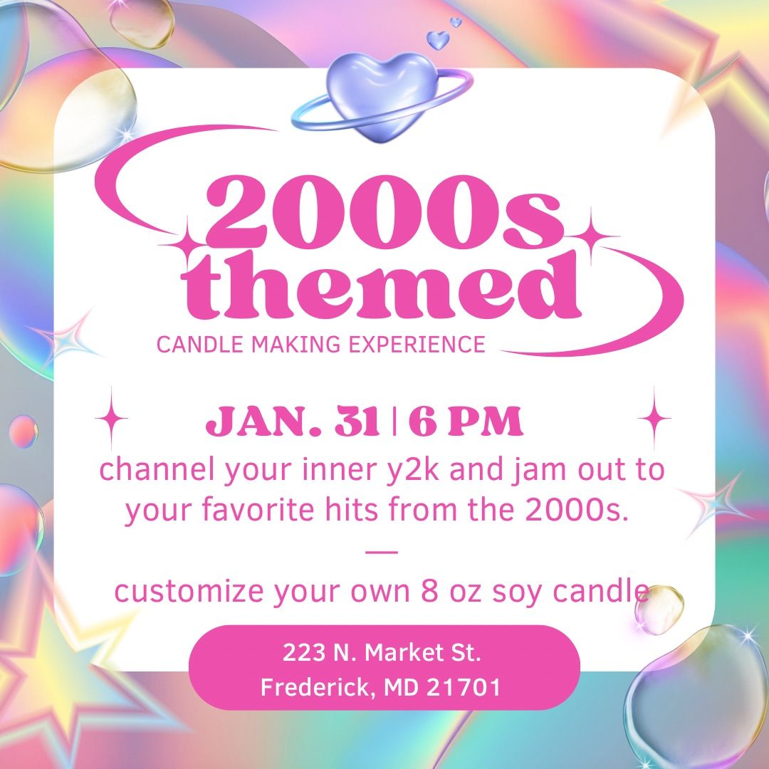 2000s Themed Candle Making Workshop