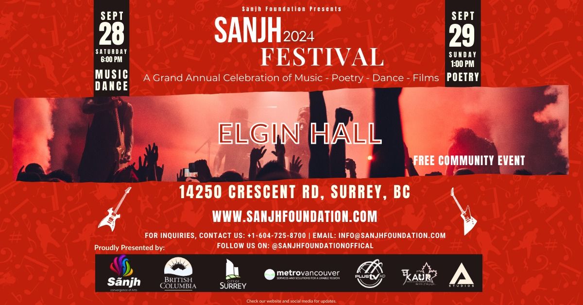 Sanjh 2024 Festival - A Grand Annual Celebration of Music, Poetry, Dance & Films