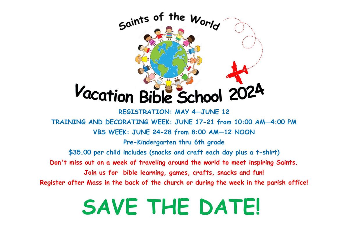 VACATION BIBLE SCHOOL 2024 
