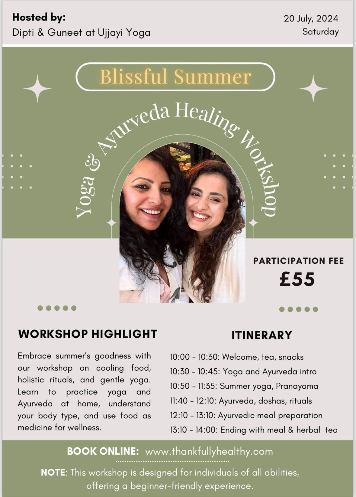 Blissful Summer: Yoga & Ayurveda Healing Workshop