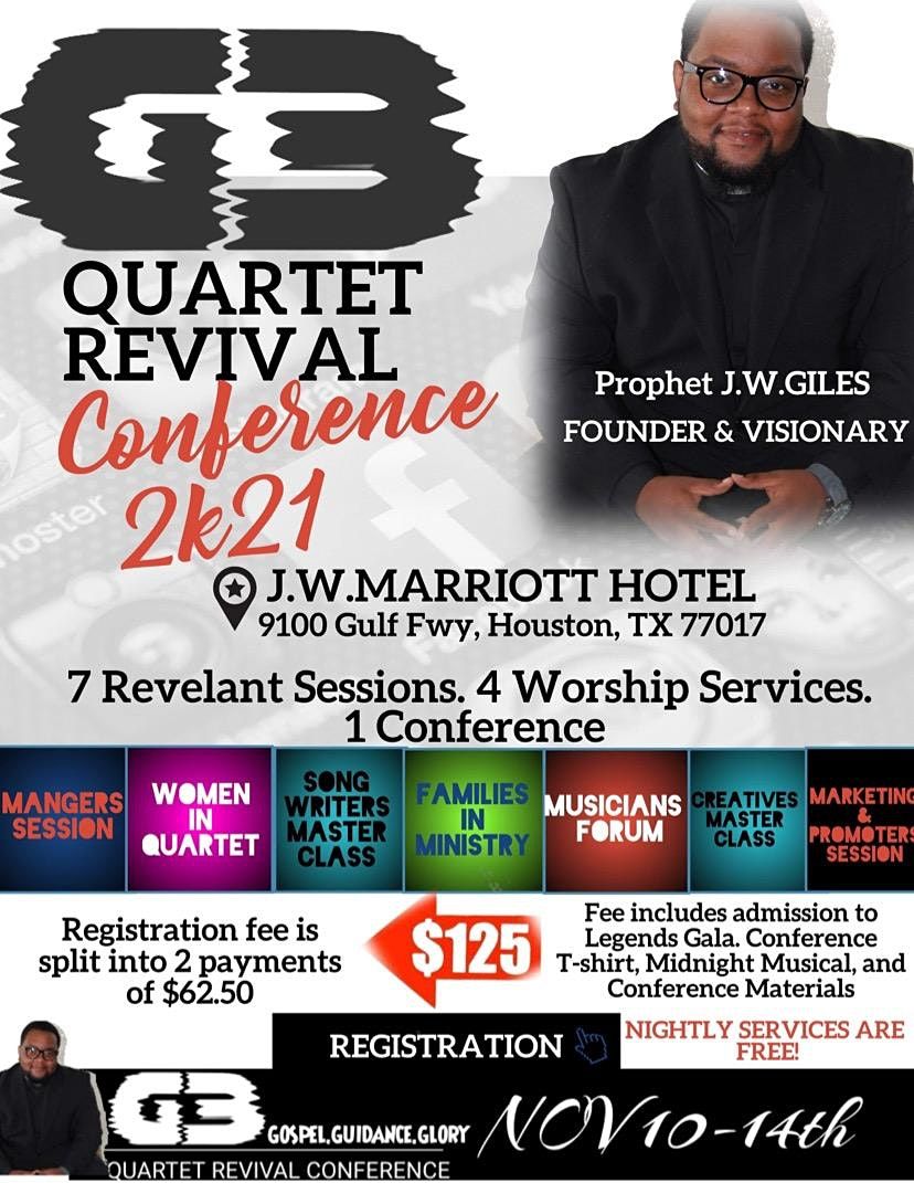 G3 Quartet Revival Conference Houston Marriott South At Hobby Airport 10 November To 13 November