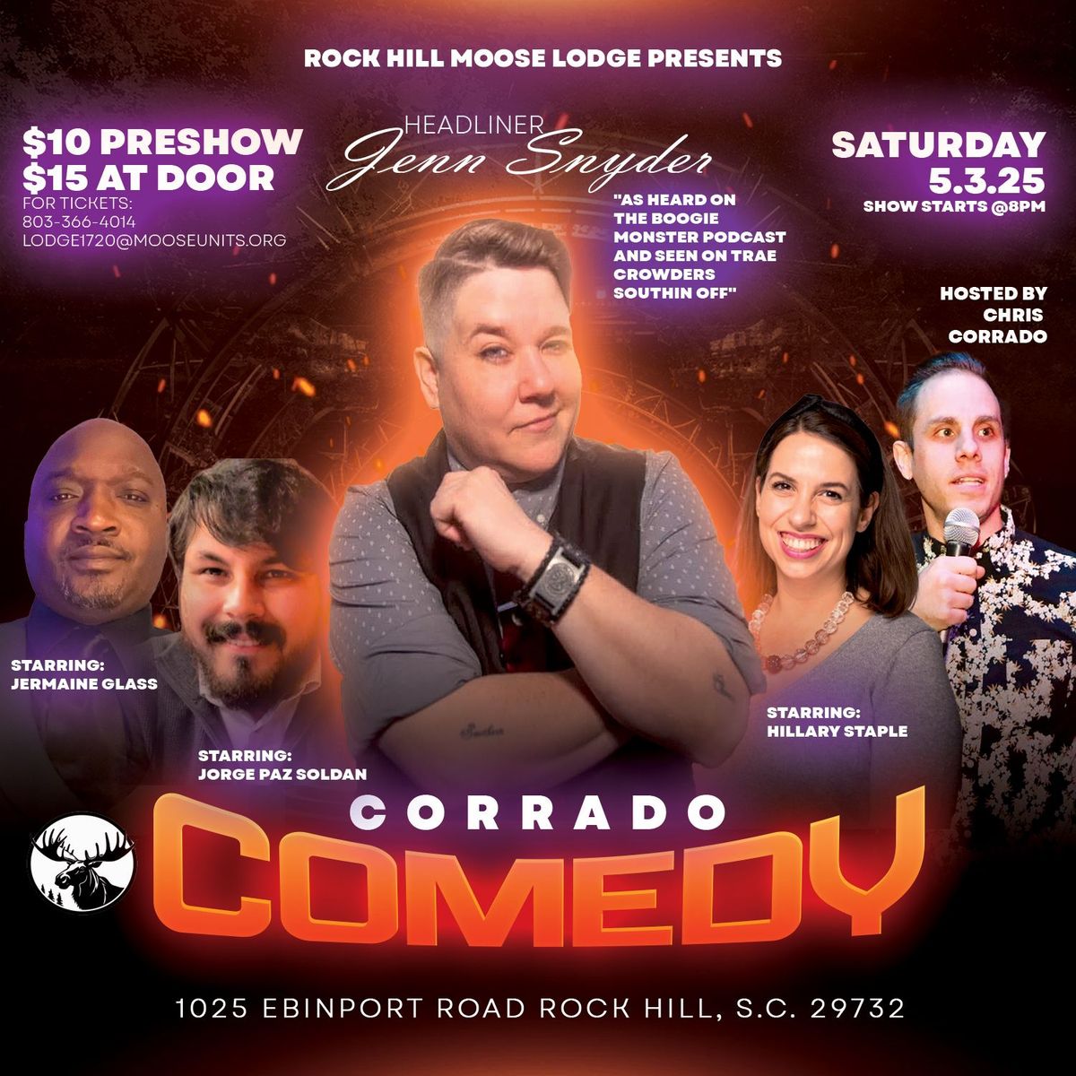 Corrado Comedy Show @ Rock Hill Moose Lodge: 5\/3\/25